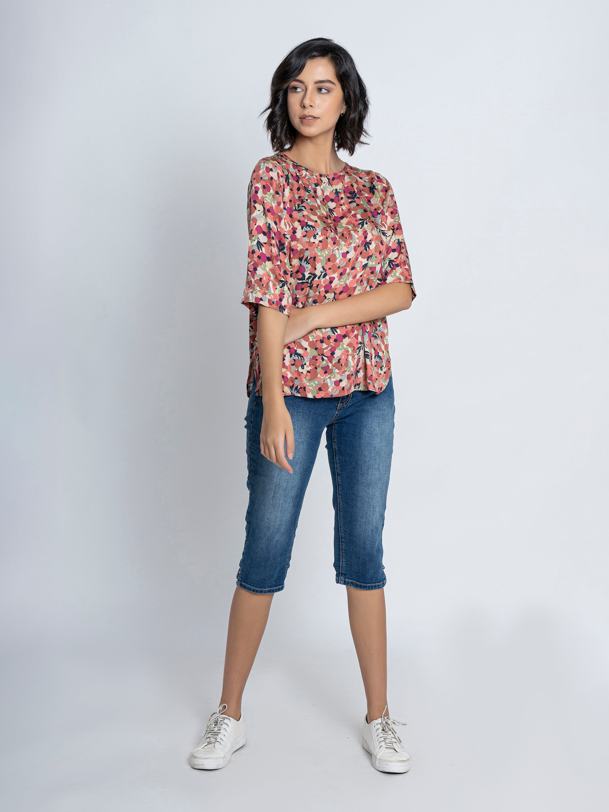Blue Denim Capri