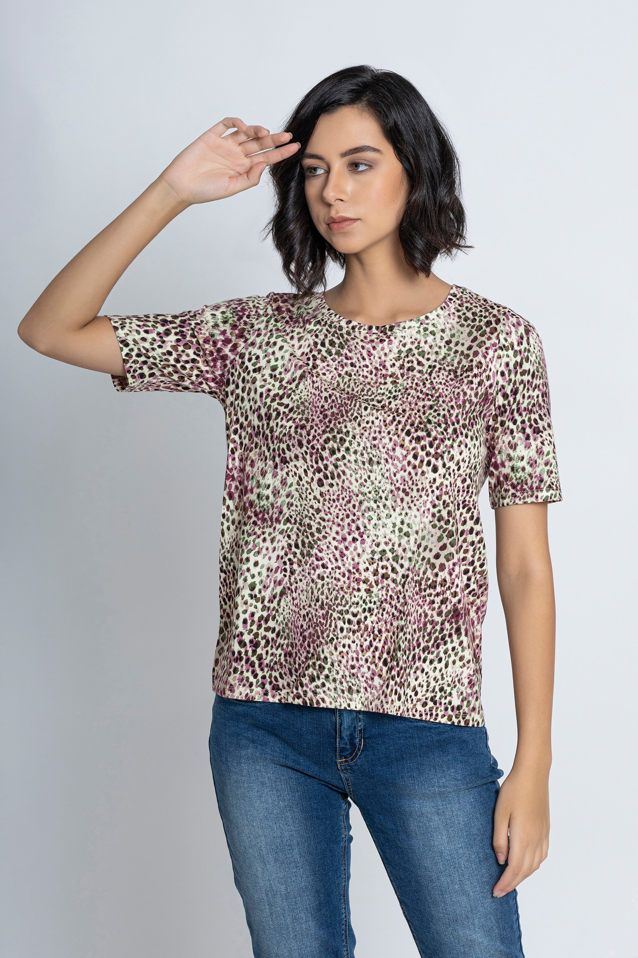 Polka Dots Short Sleeves T-Shirt