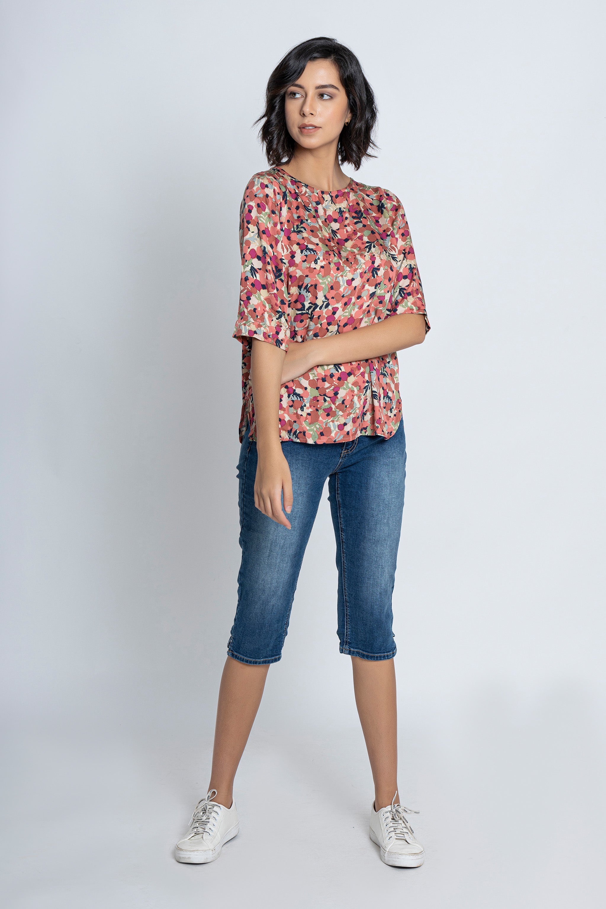 Blue Denim Capri