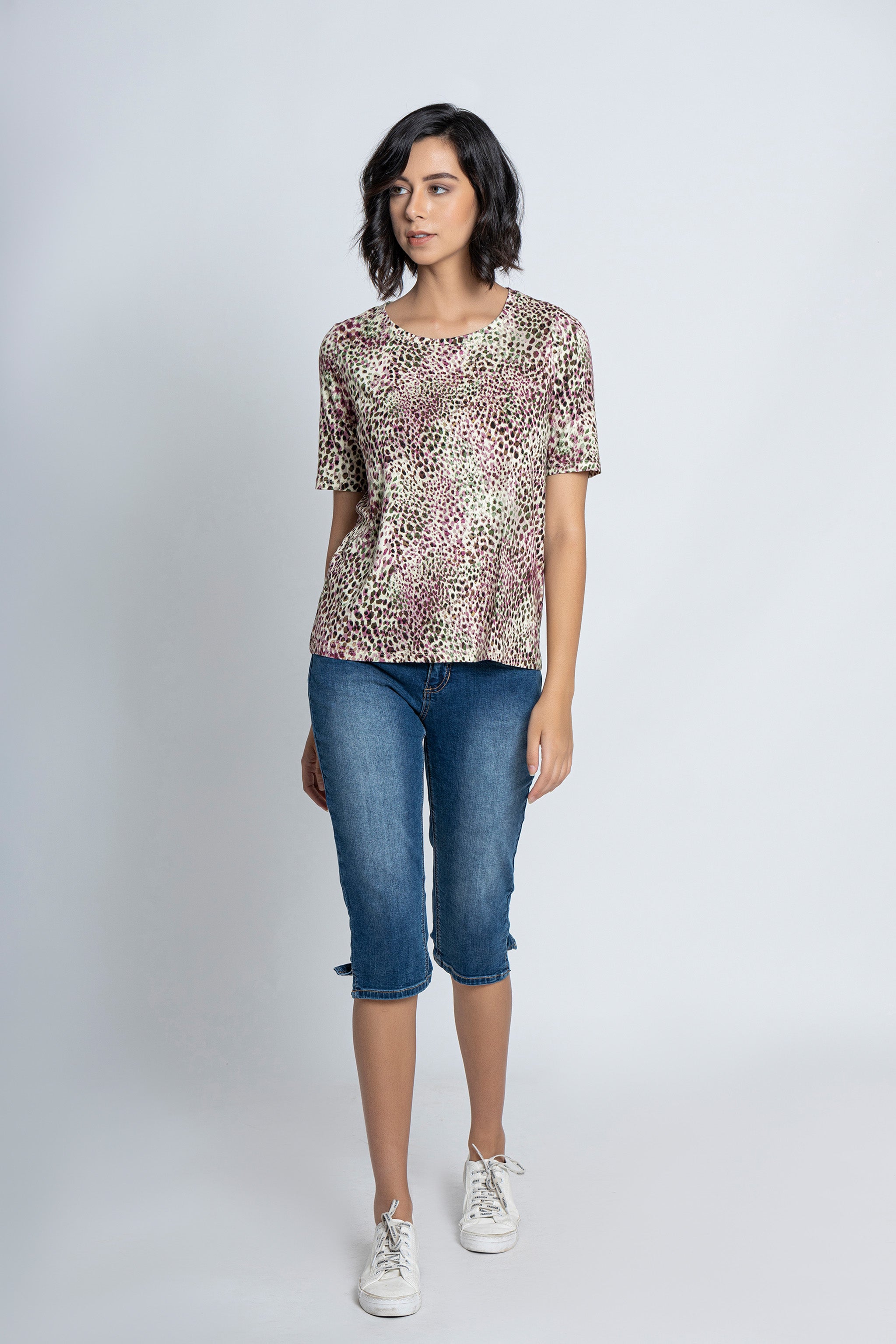 Polka Dots Short Sleeves T-Shirt