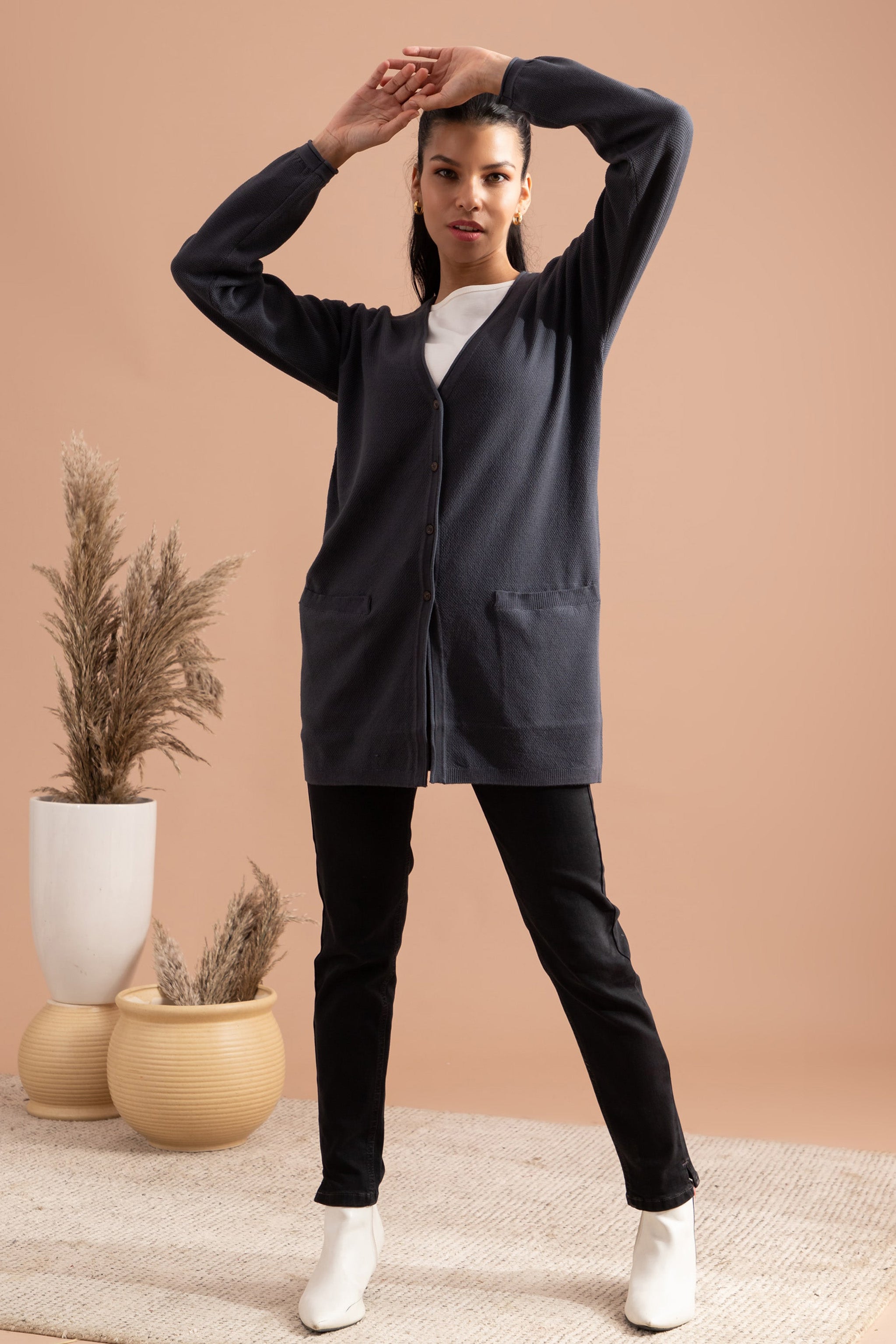 India Ink Long Cardigan
