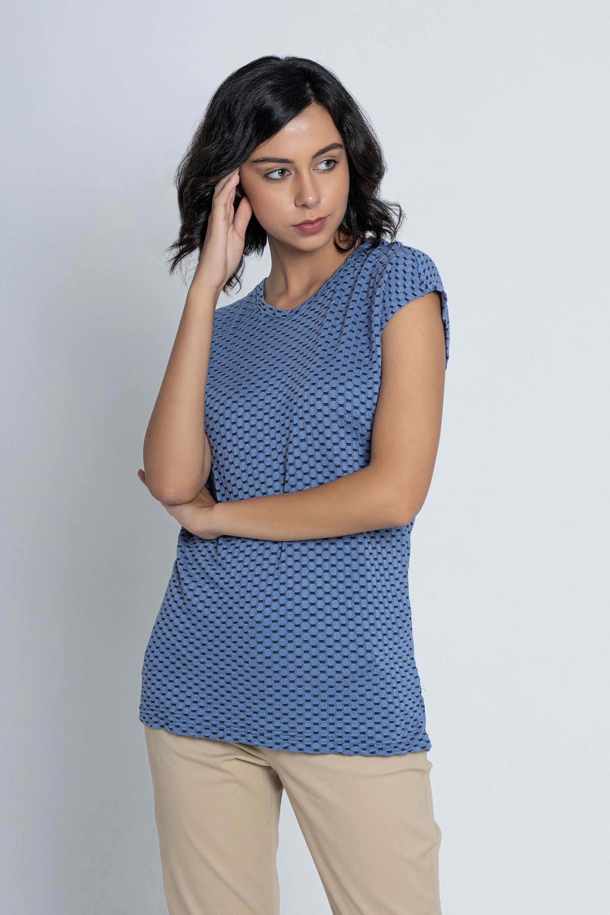 Blue Short Sleeves T-Shirt