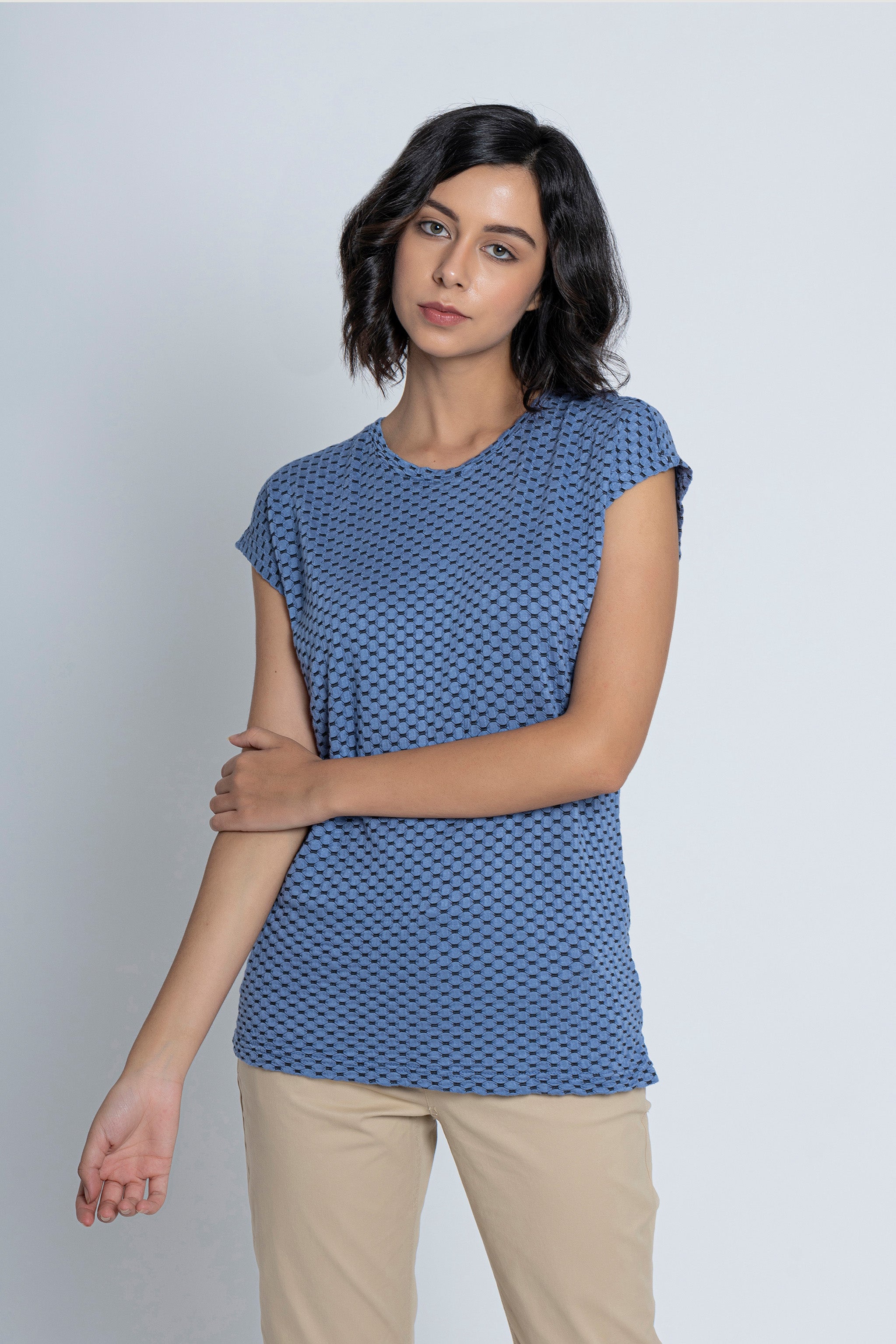 Blue Short Sleeves T-Shirt