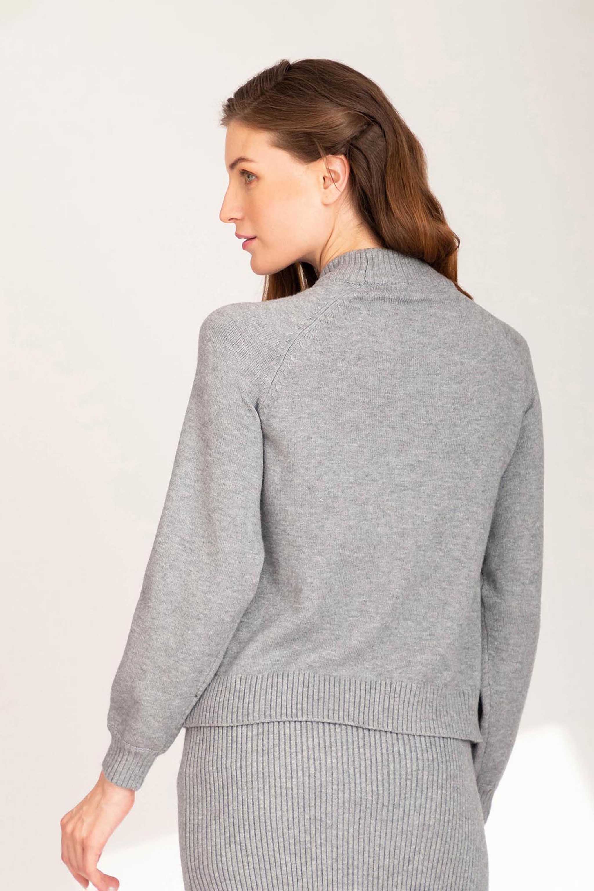 Light grey melange Pullover Light