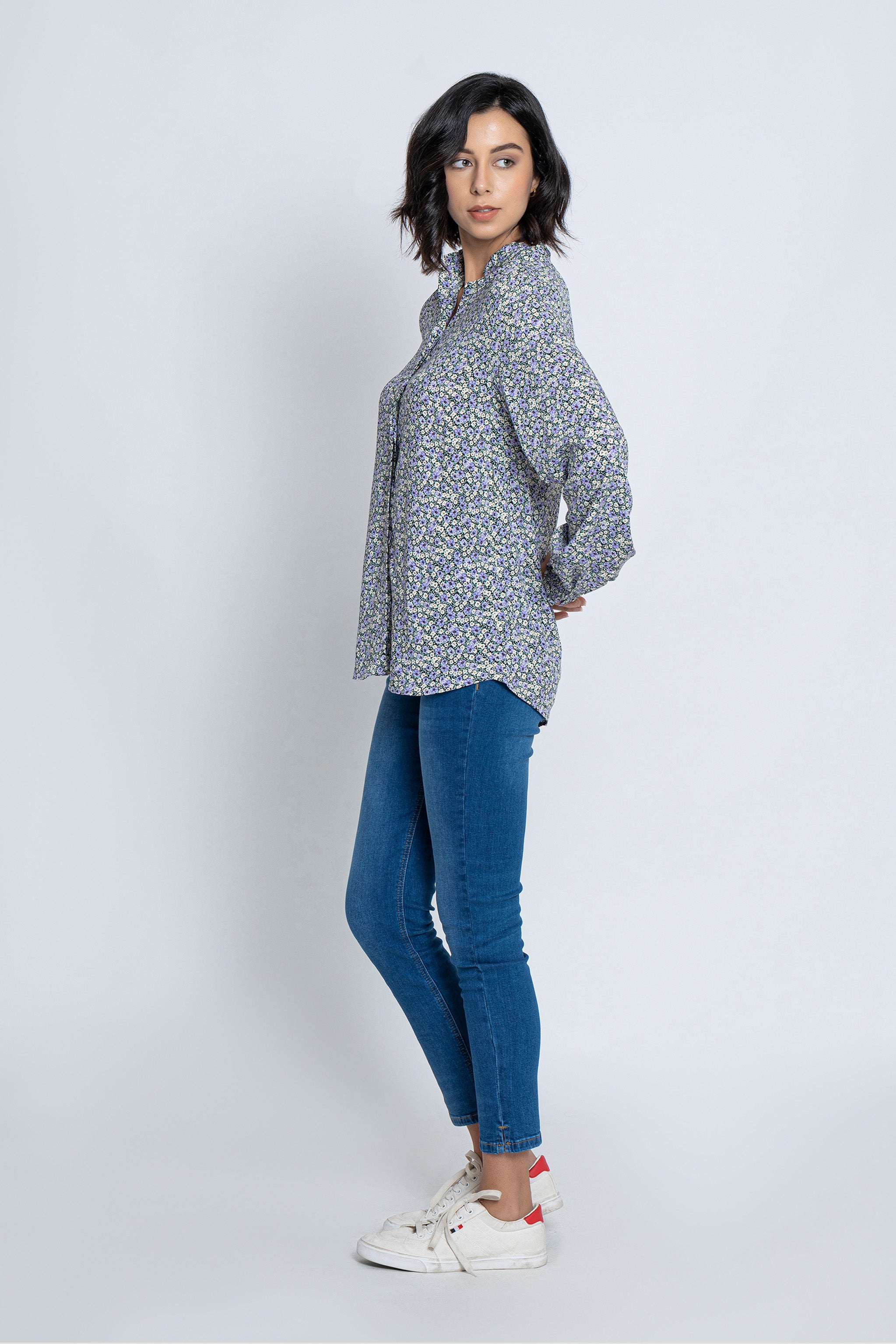 Printed Full Sleeves Blouse