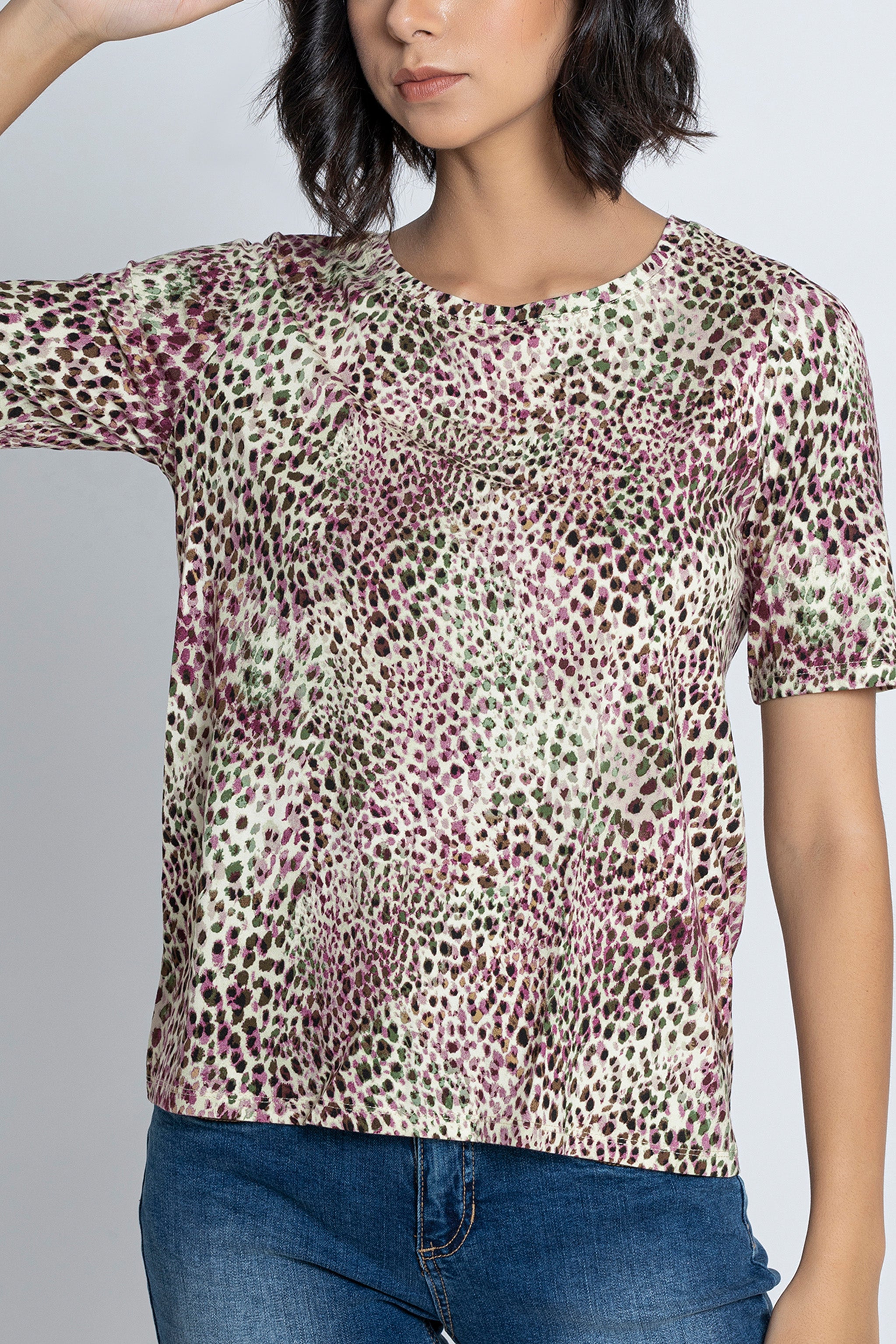 Polka Dots Short Sleeves T-Shirt