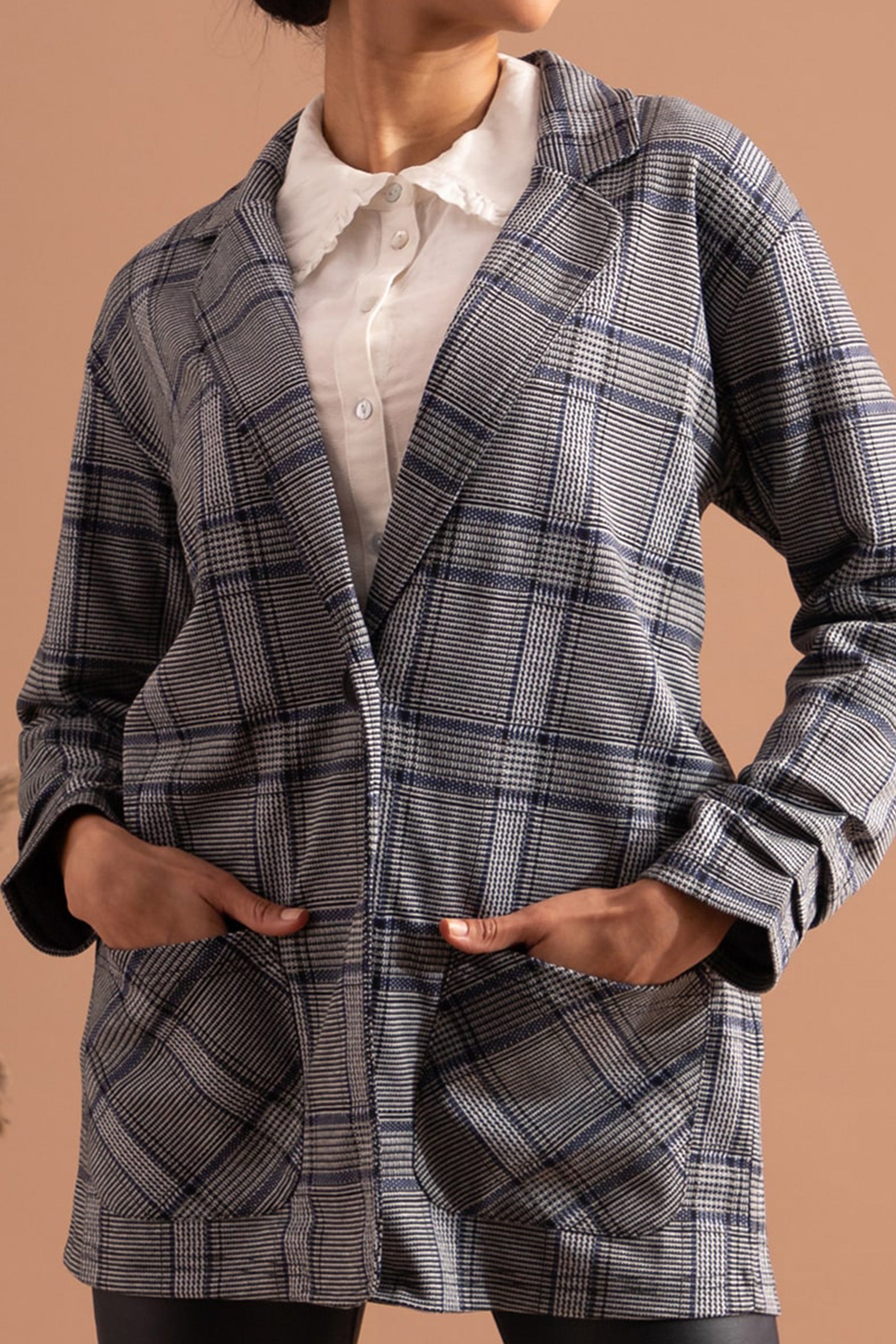 Black mix Blazer Jacket