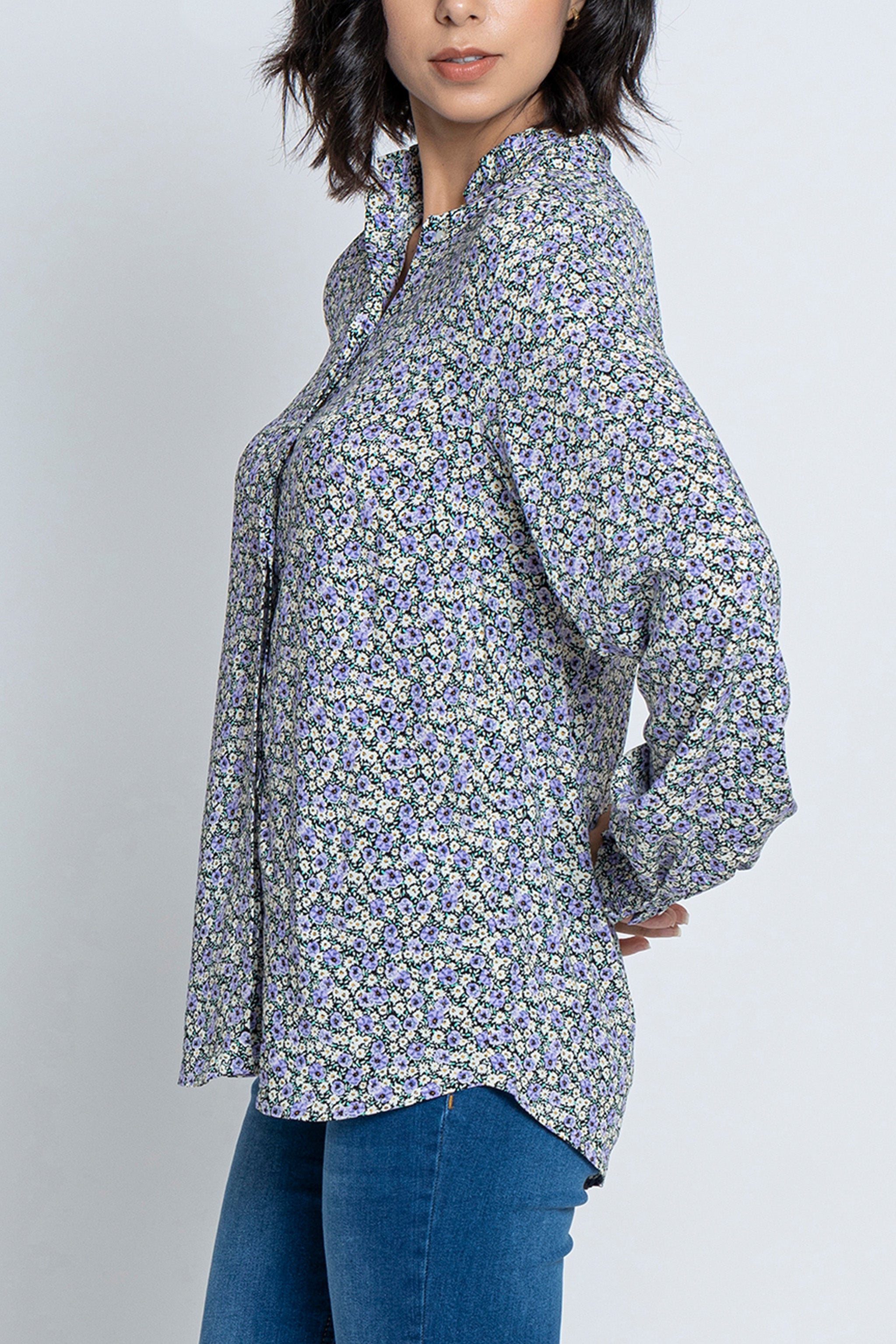 Printed Full Sleeves Blouse