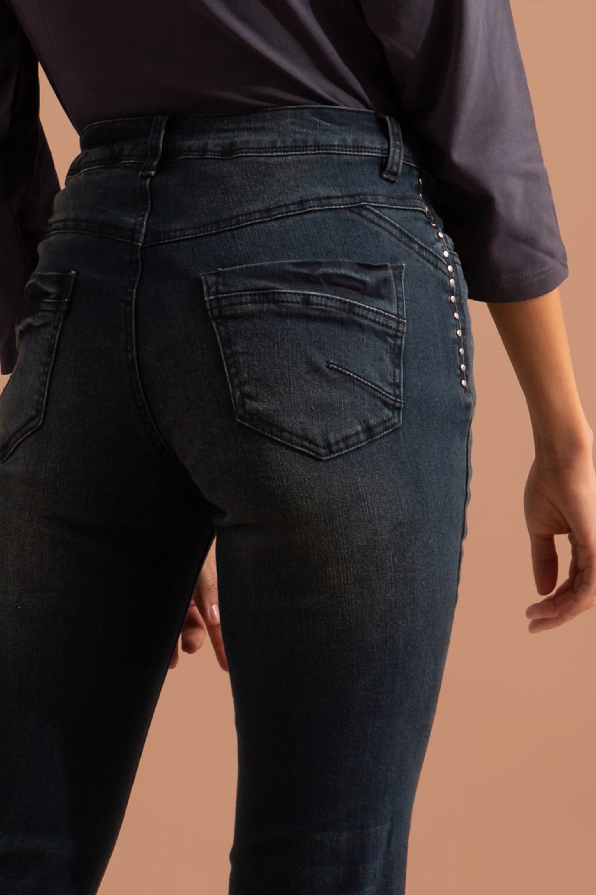 Indigo overdyed Jeans - JANE