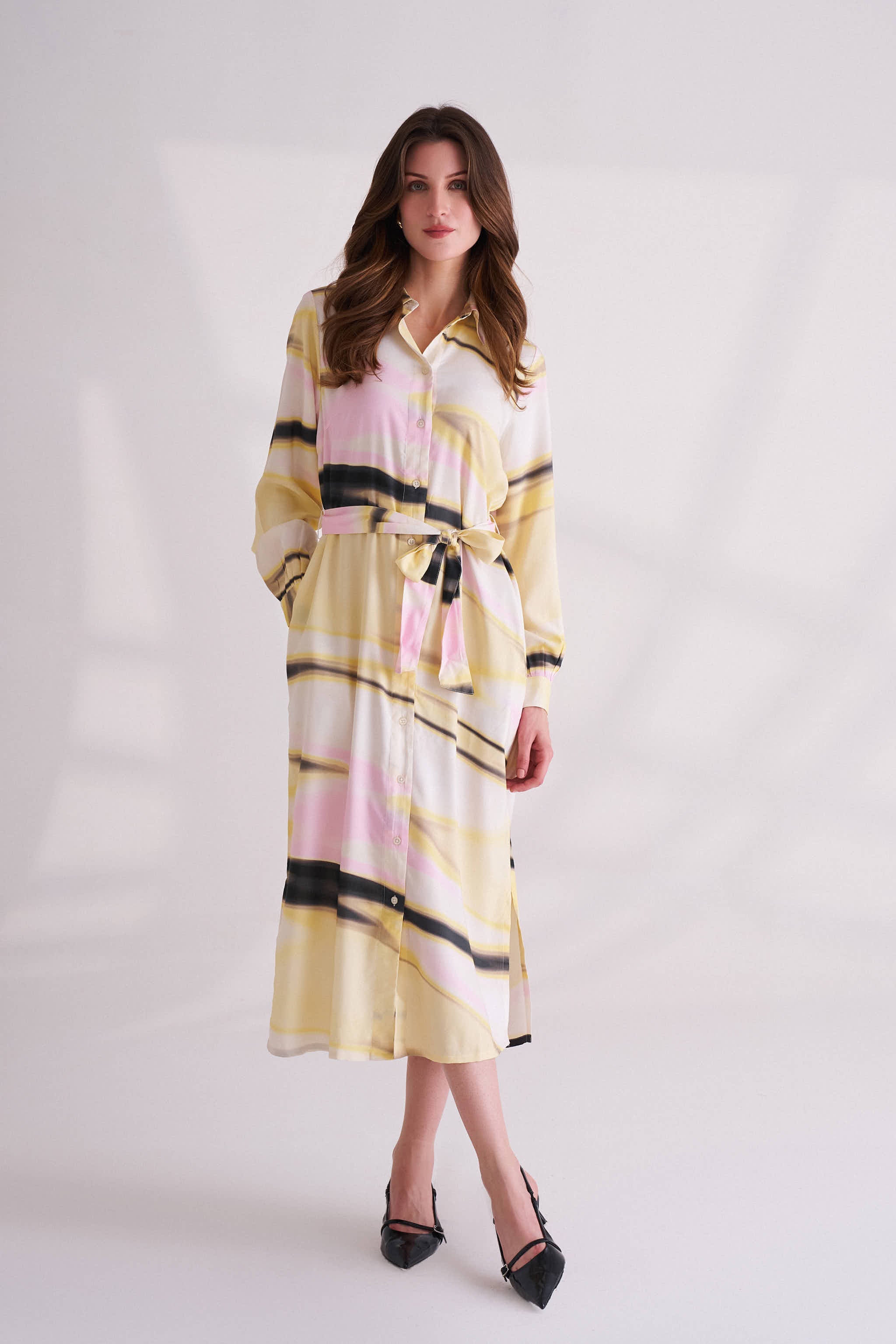 Straw Yellow Casual Dress