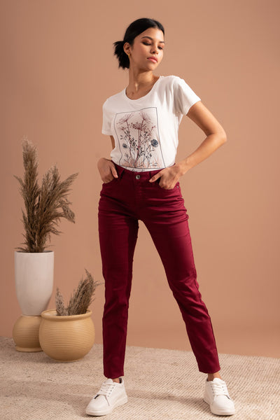 Ox Red Trousers - JANE