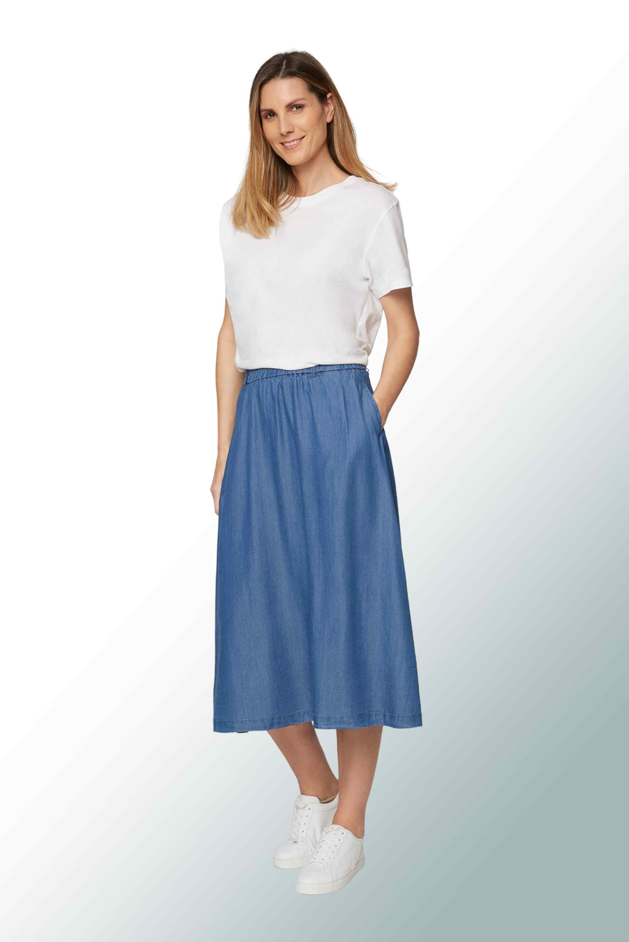 Tencell Blue Skirt