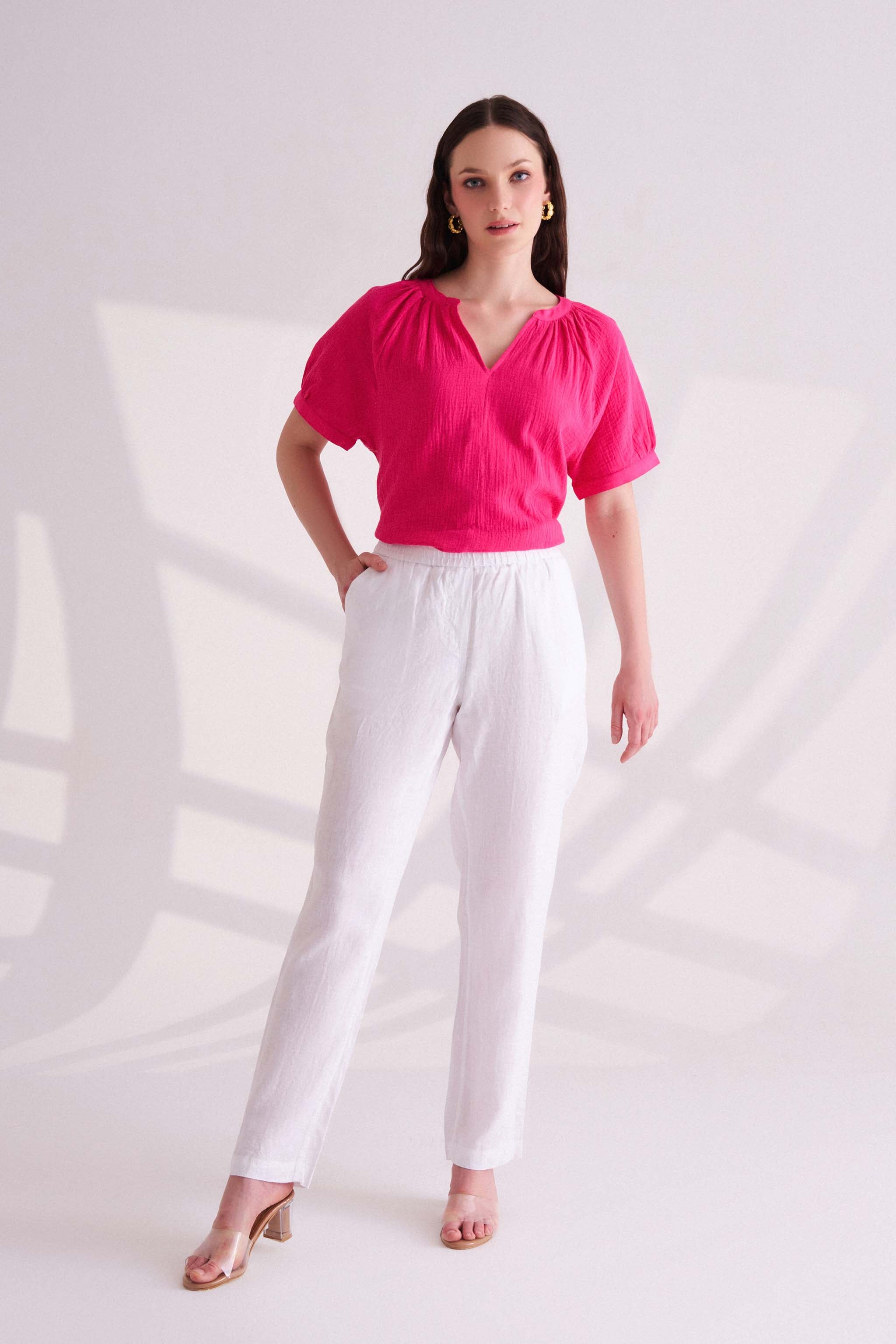 White Linen Pants