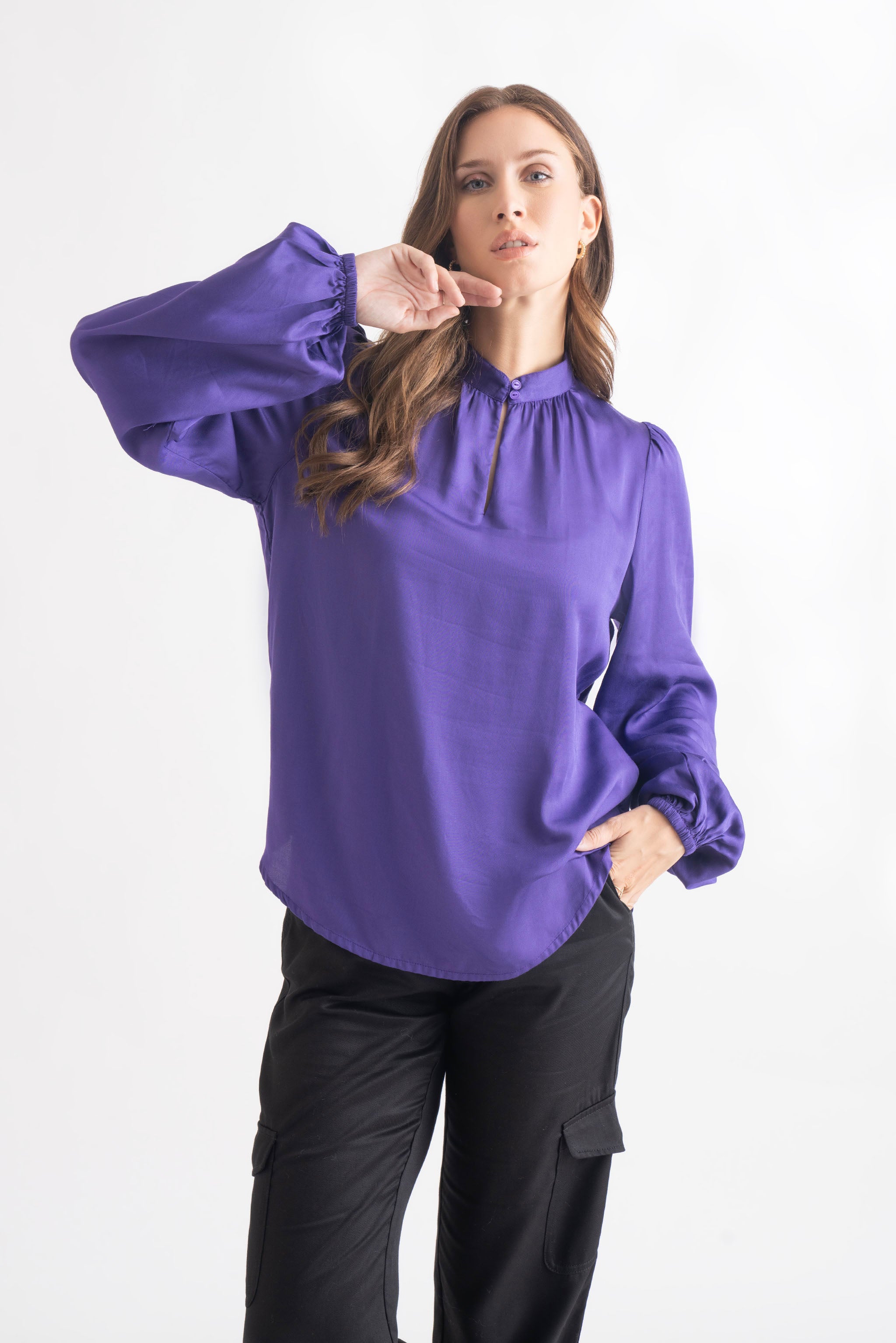 Violet Full Sleeves Top