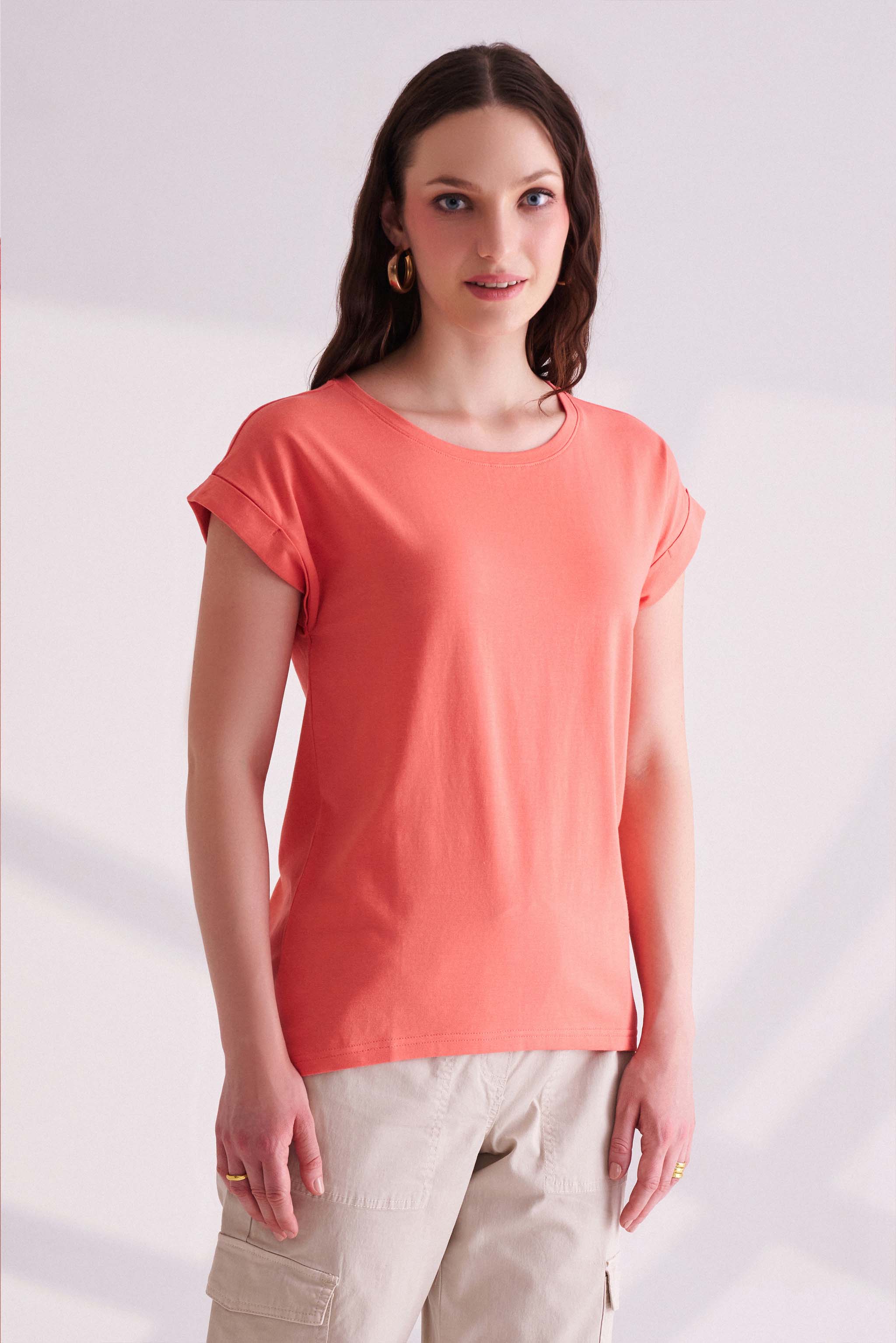 Orange Short Sleeves T-Shirt