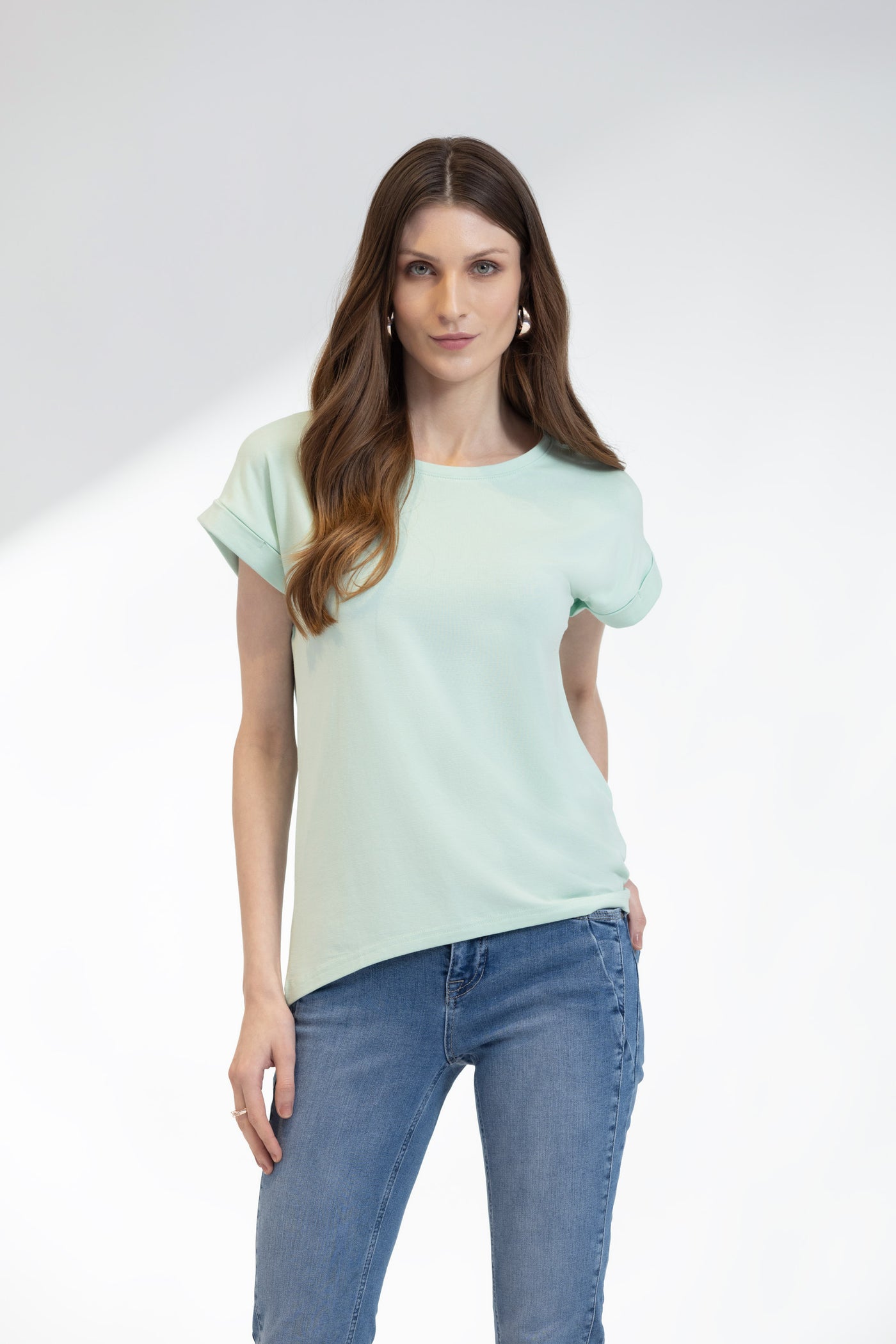 Mist Green Sleeveless T-Shirt