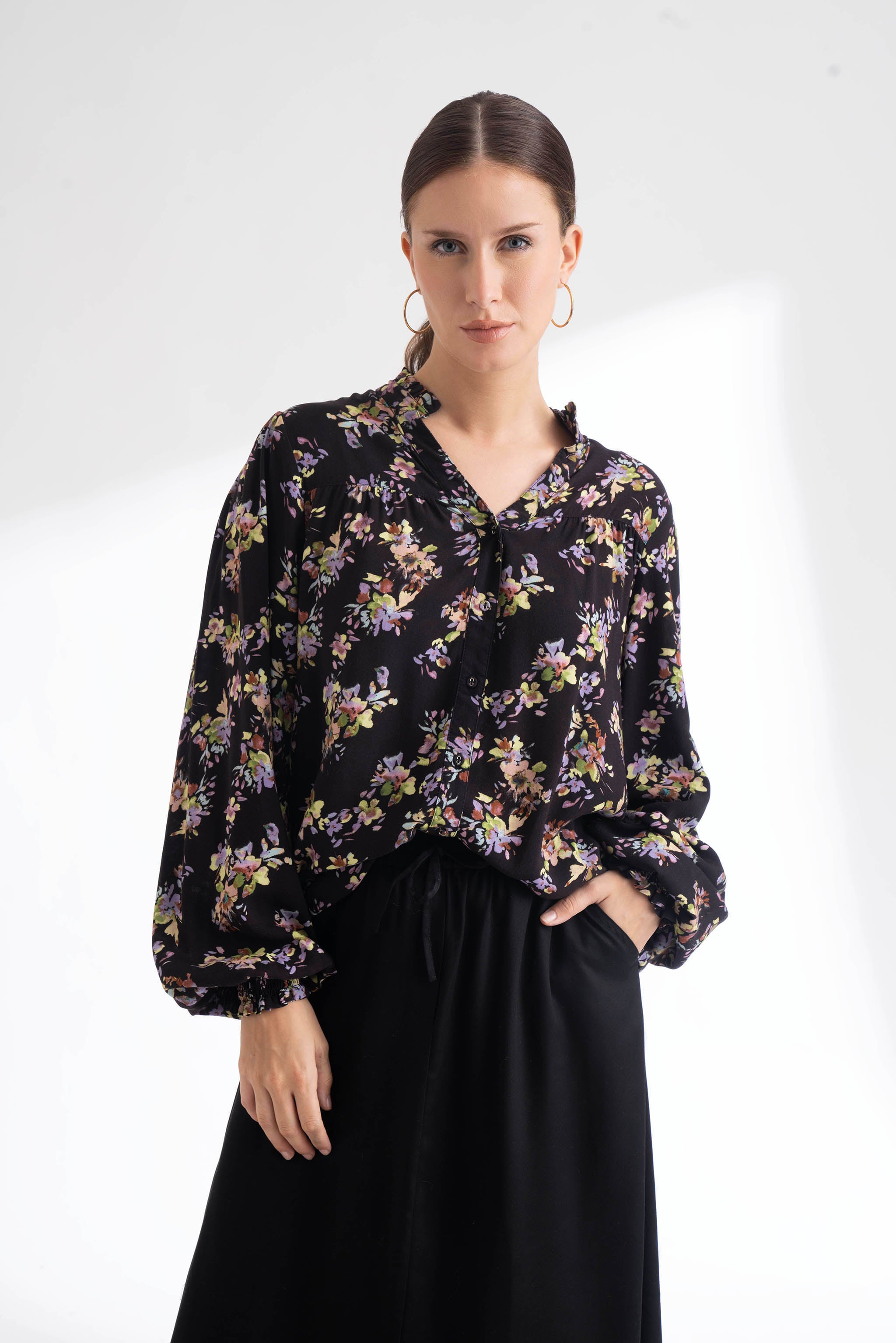 Violet Printed Shirt