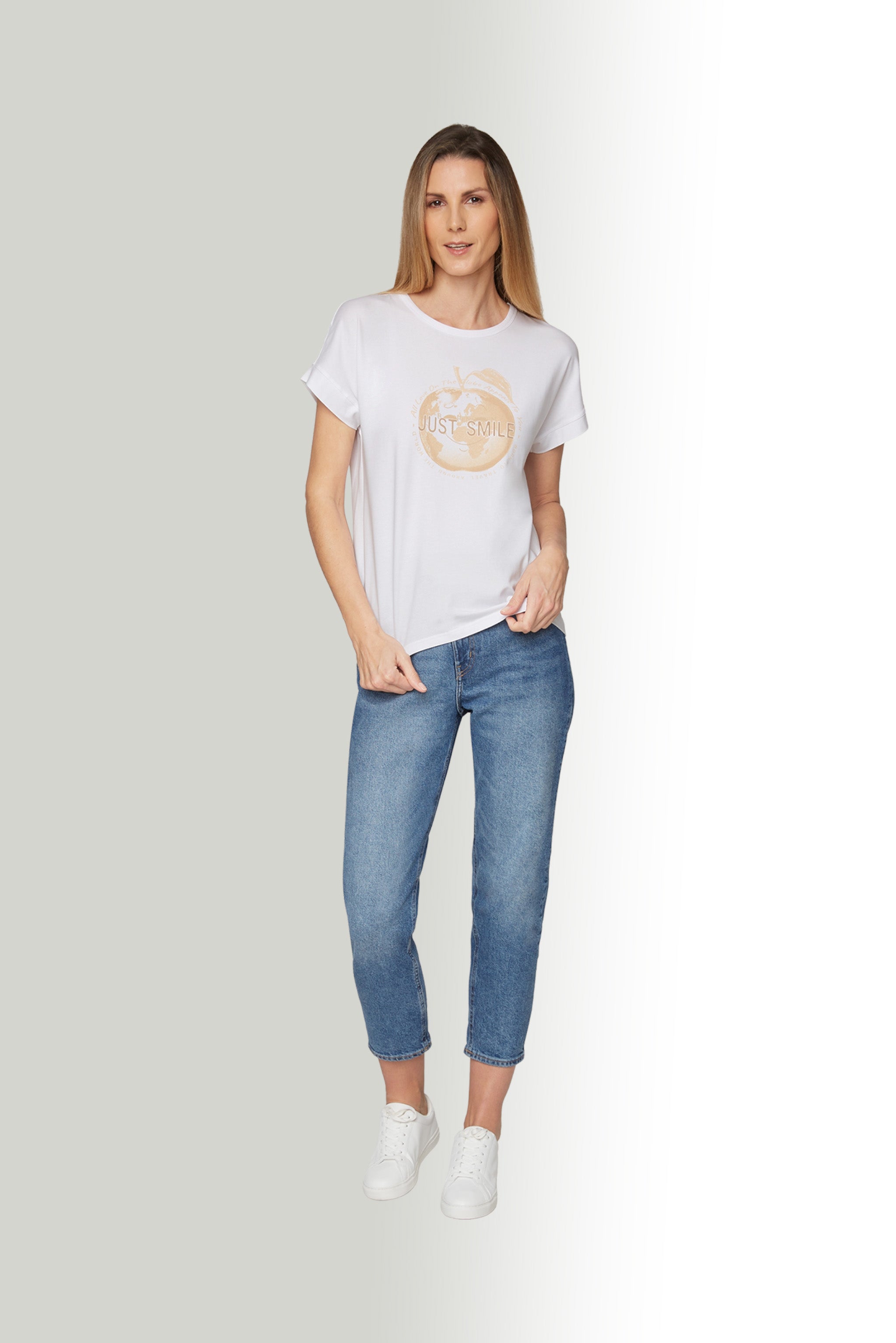 White T-shirt with Print