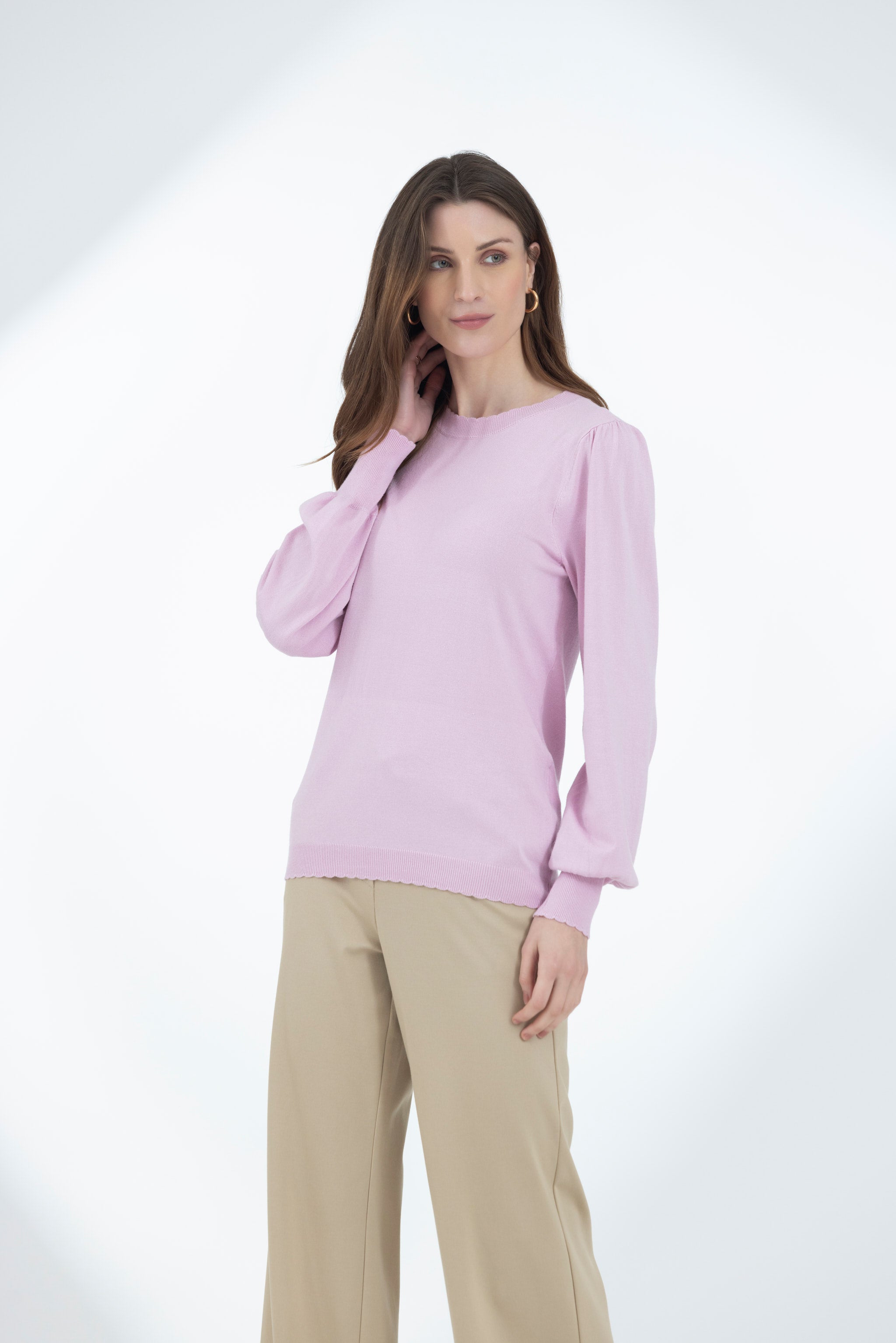 Pink Lady Light Knit Pullover