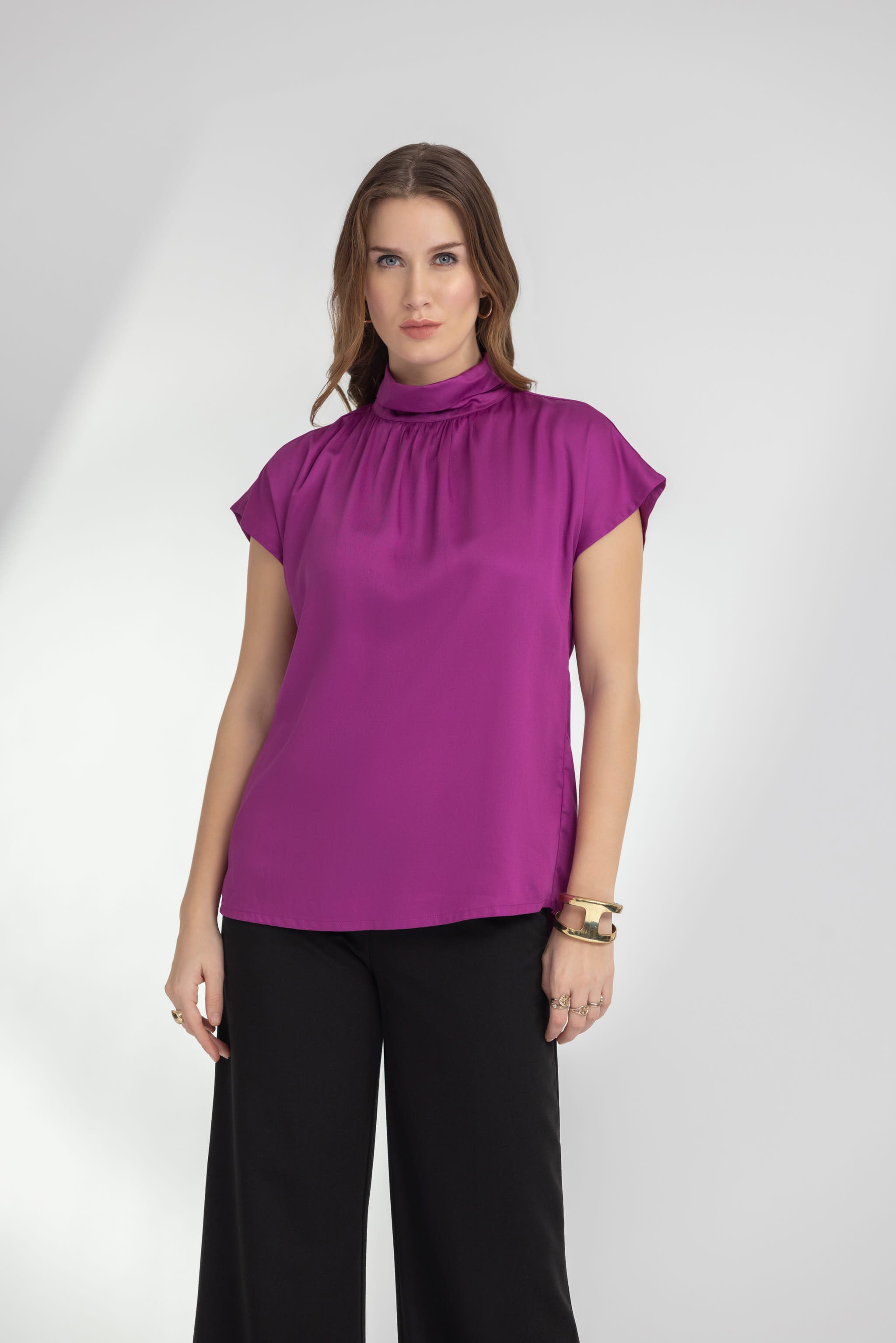 Fuchsia Pink Blouse