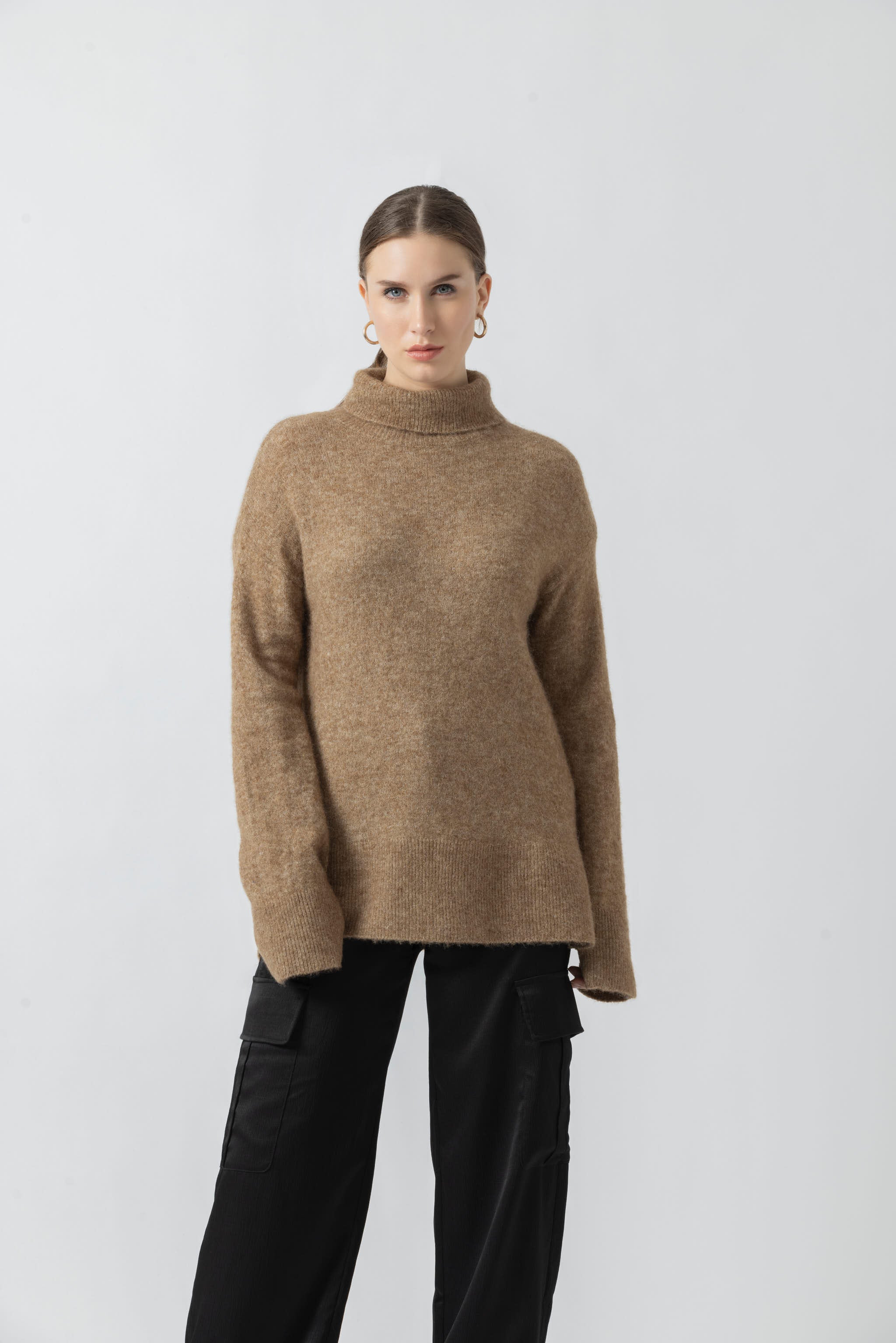 Camel Melange Pullover Heavy