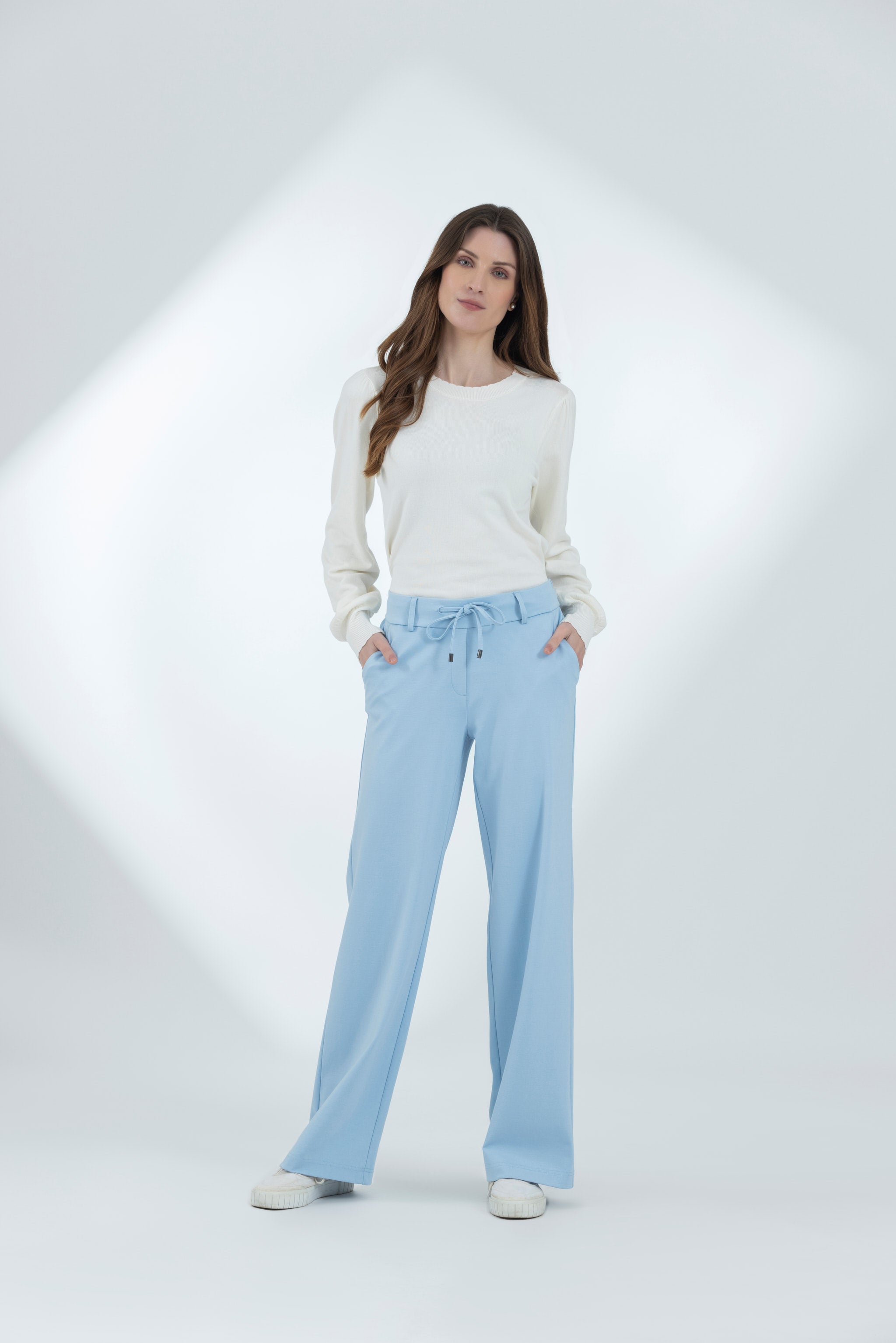 Chambray Blue Casual pants