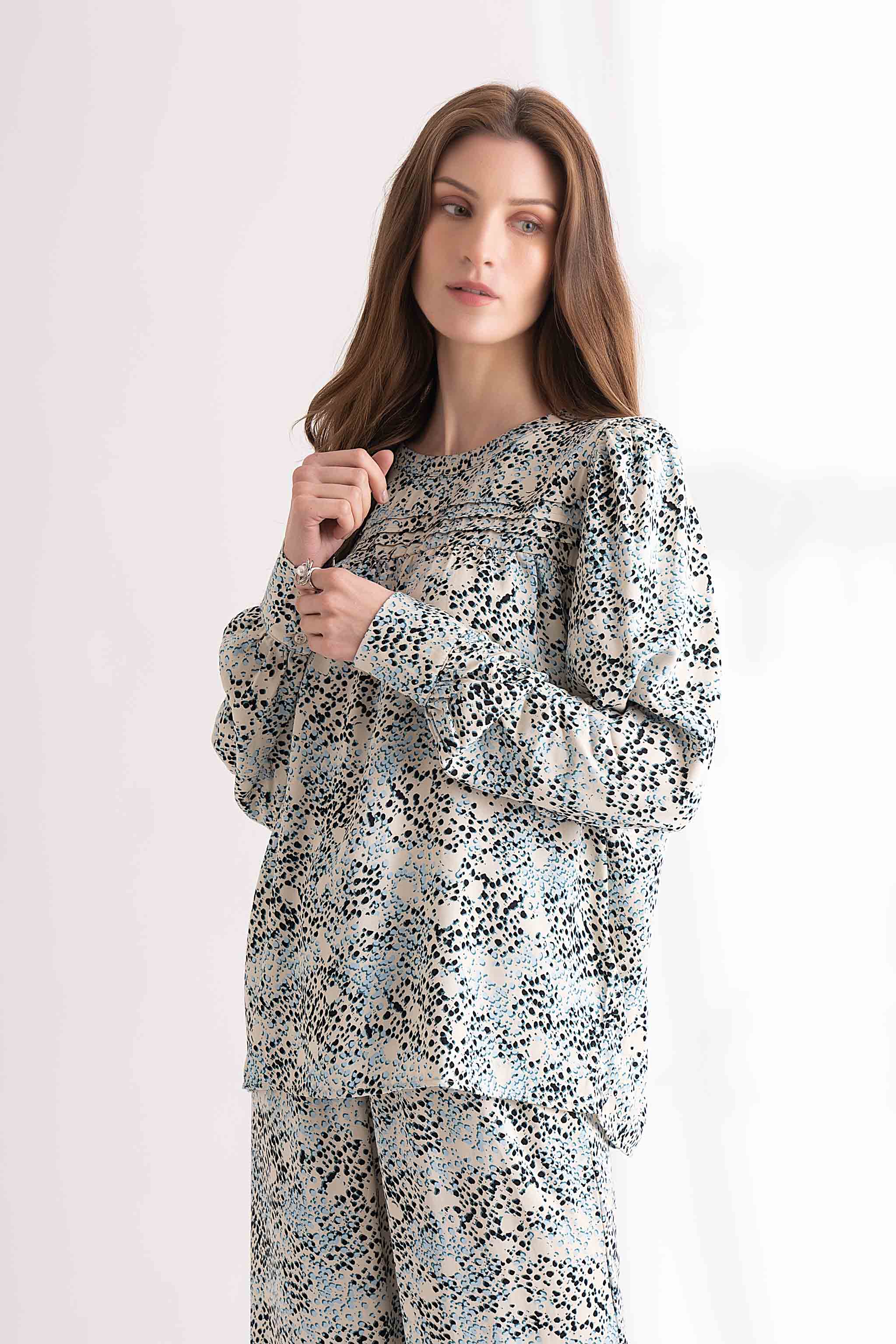 Angel Falls Printed Blouse