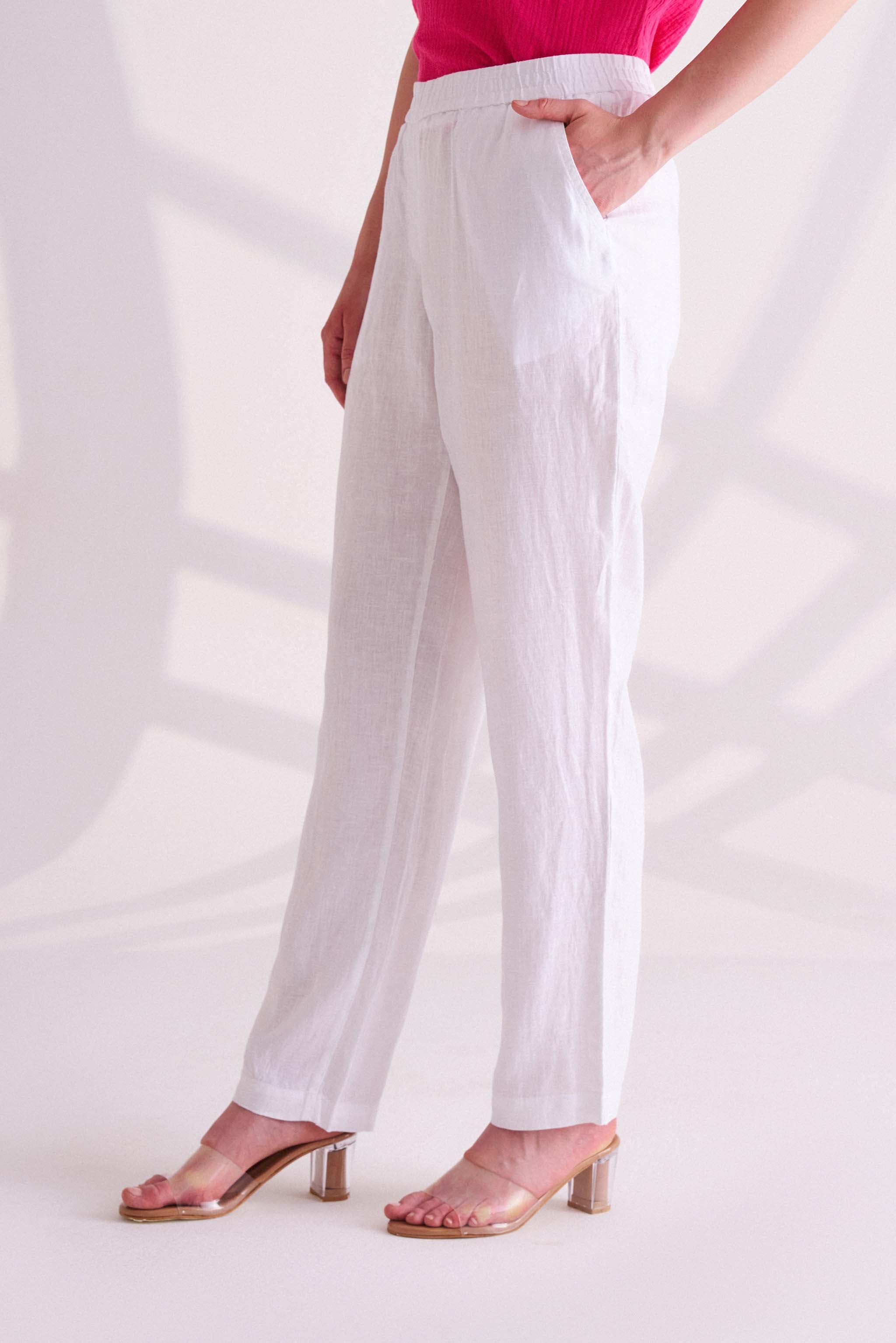 White Linen Pants