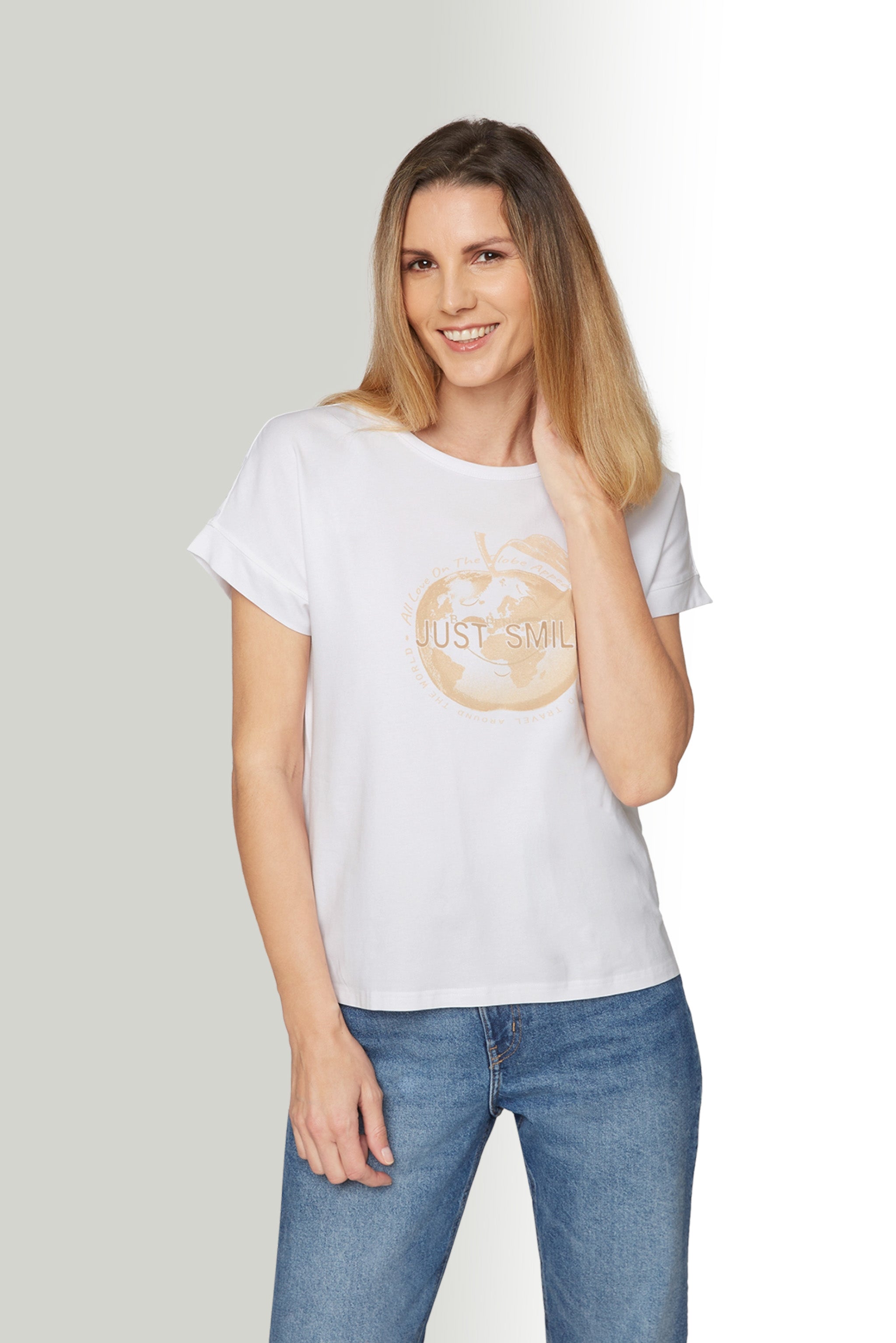 White T-shirt with Print