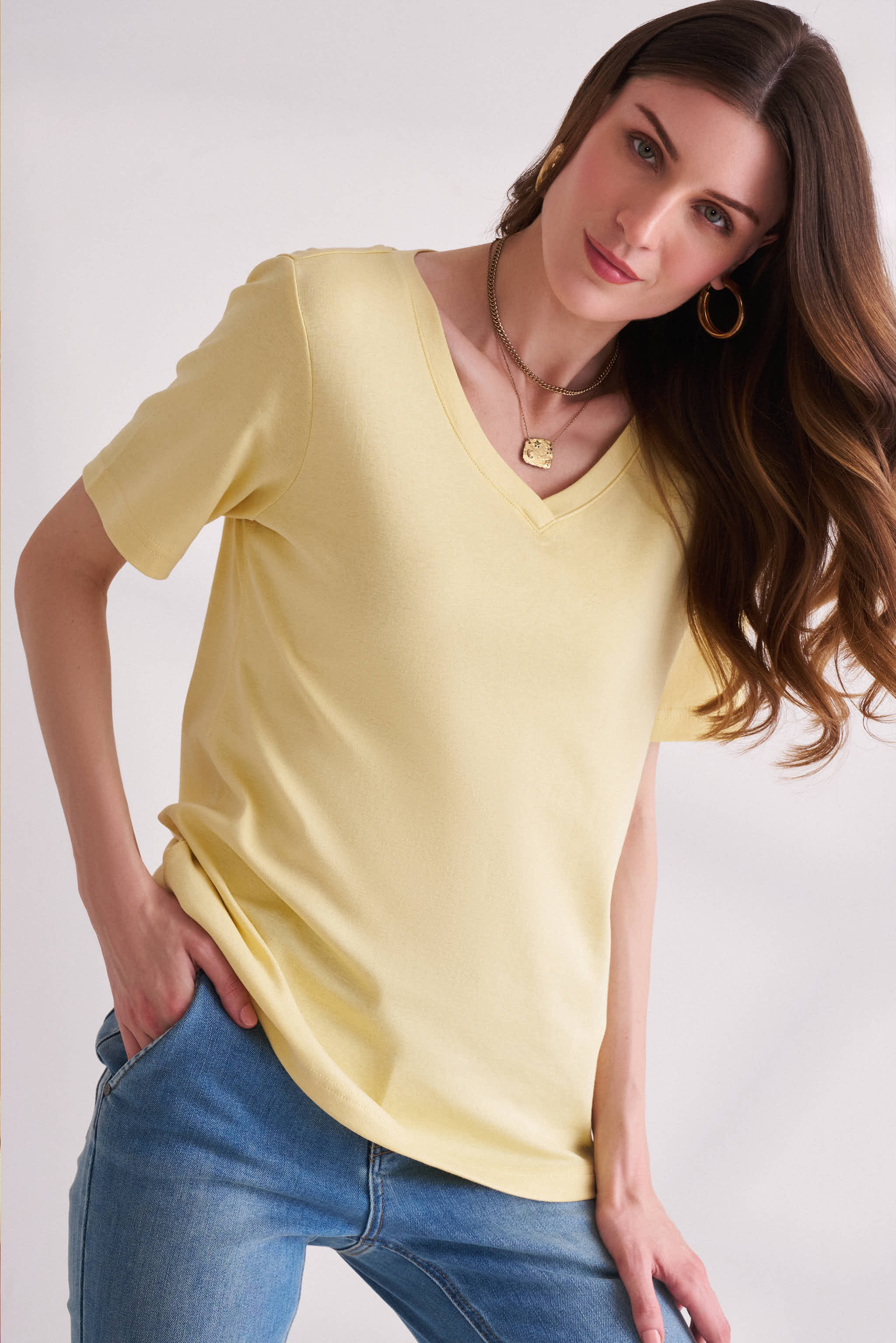 Straw Yellow Short Sleeves  T-shirt