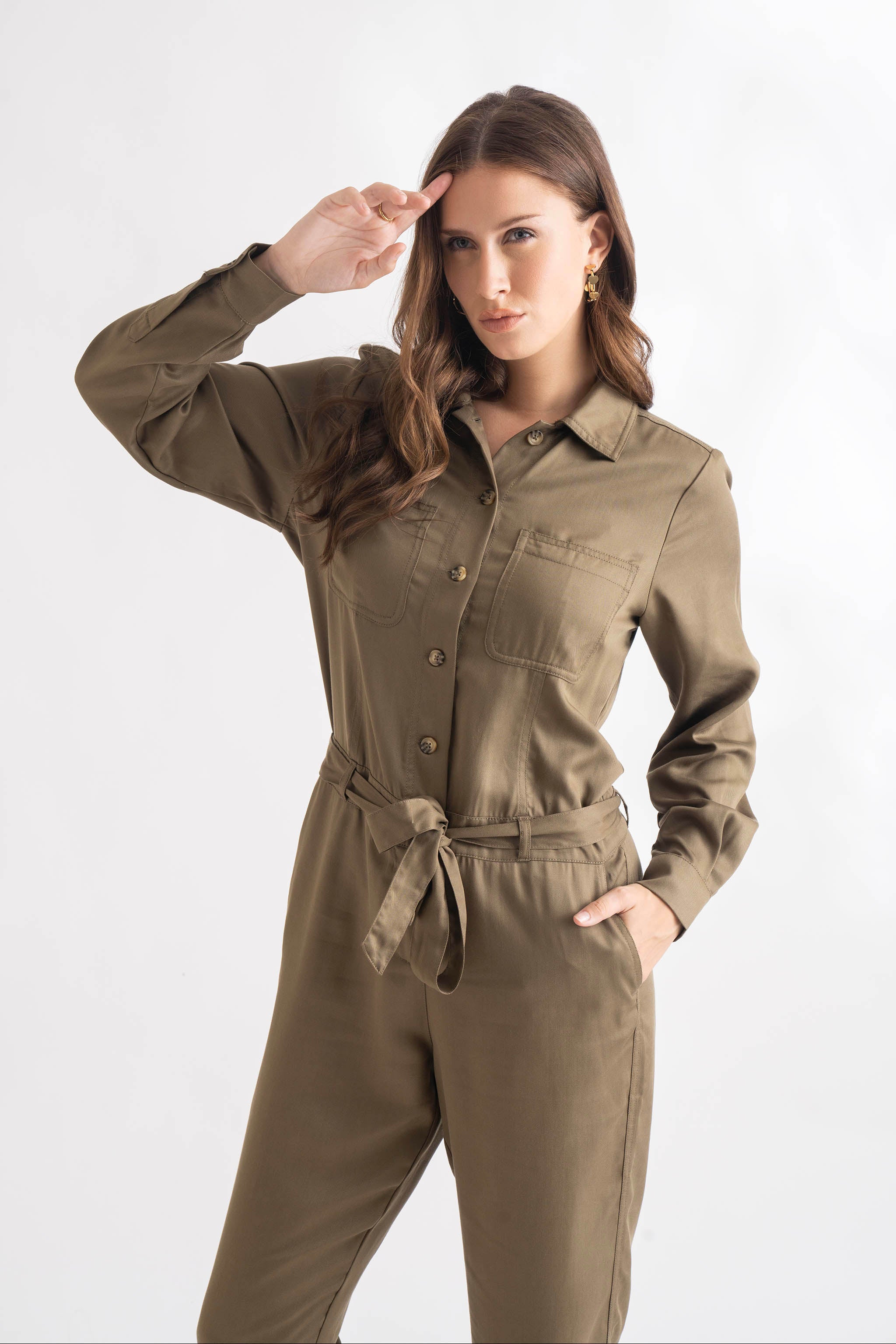 Khaki Jumpsuit