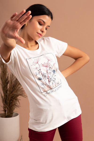 Cloud Dancer mix T-shirt