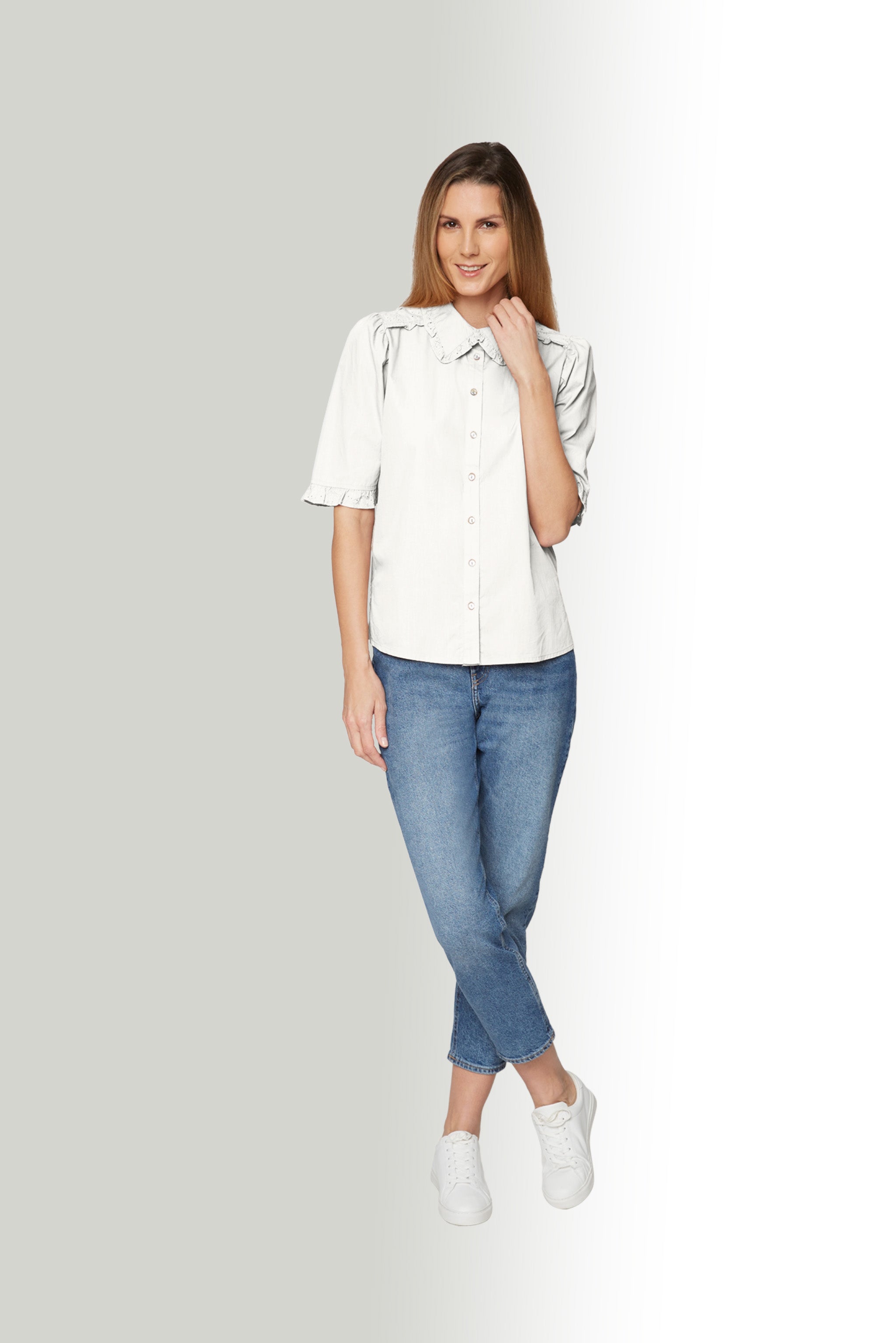 Offwhite Ruffled Shirt