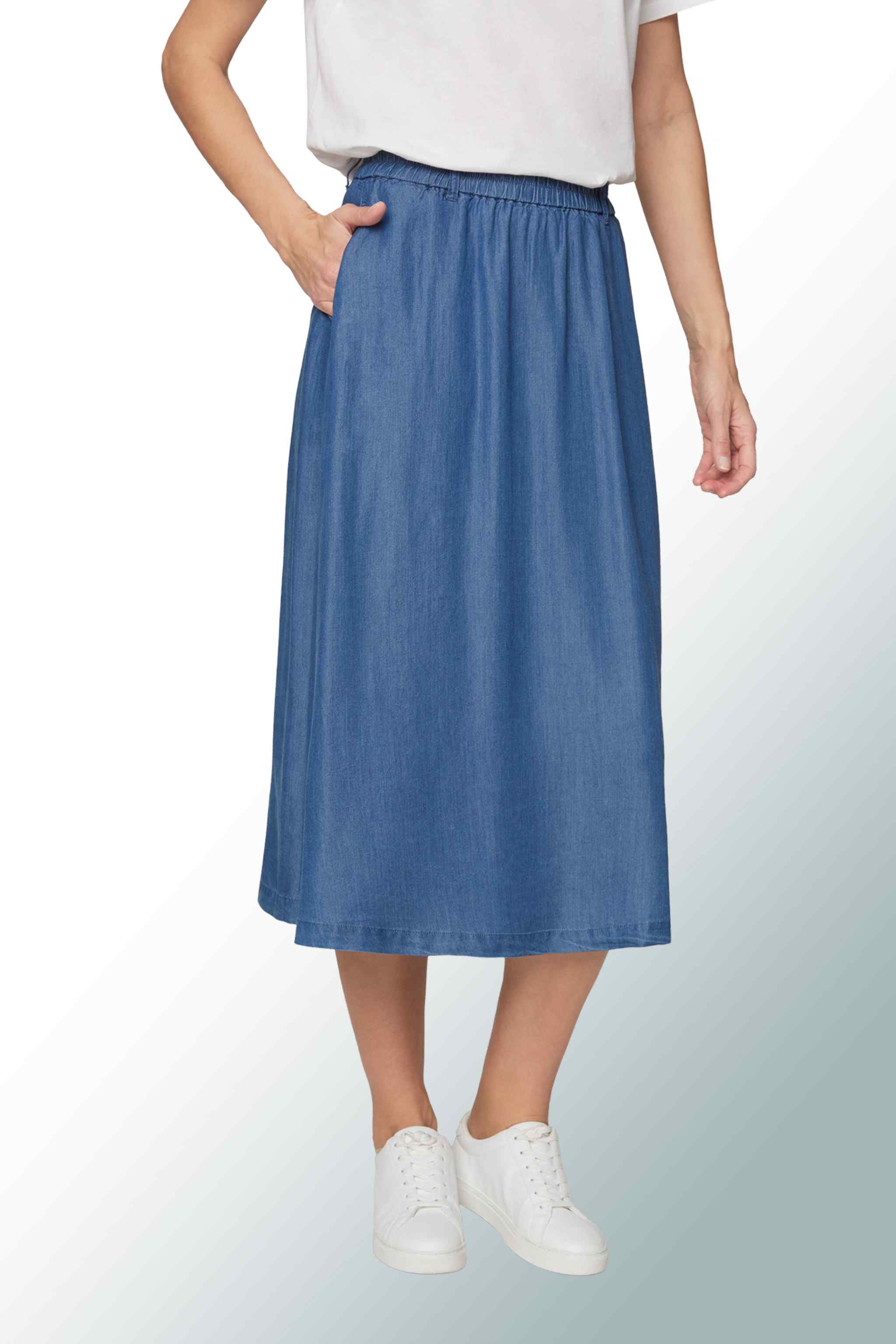 Tencell Blue Skirt