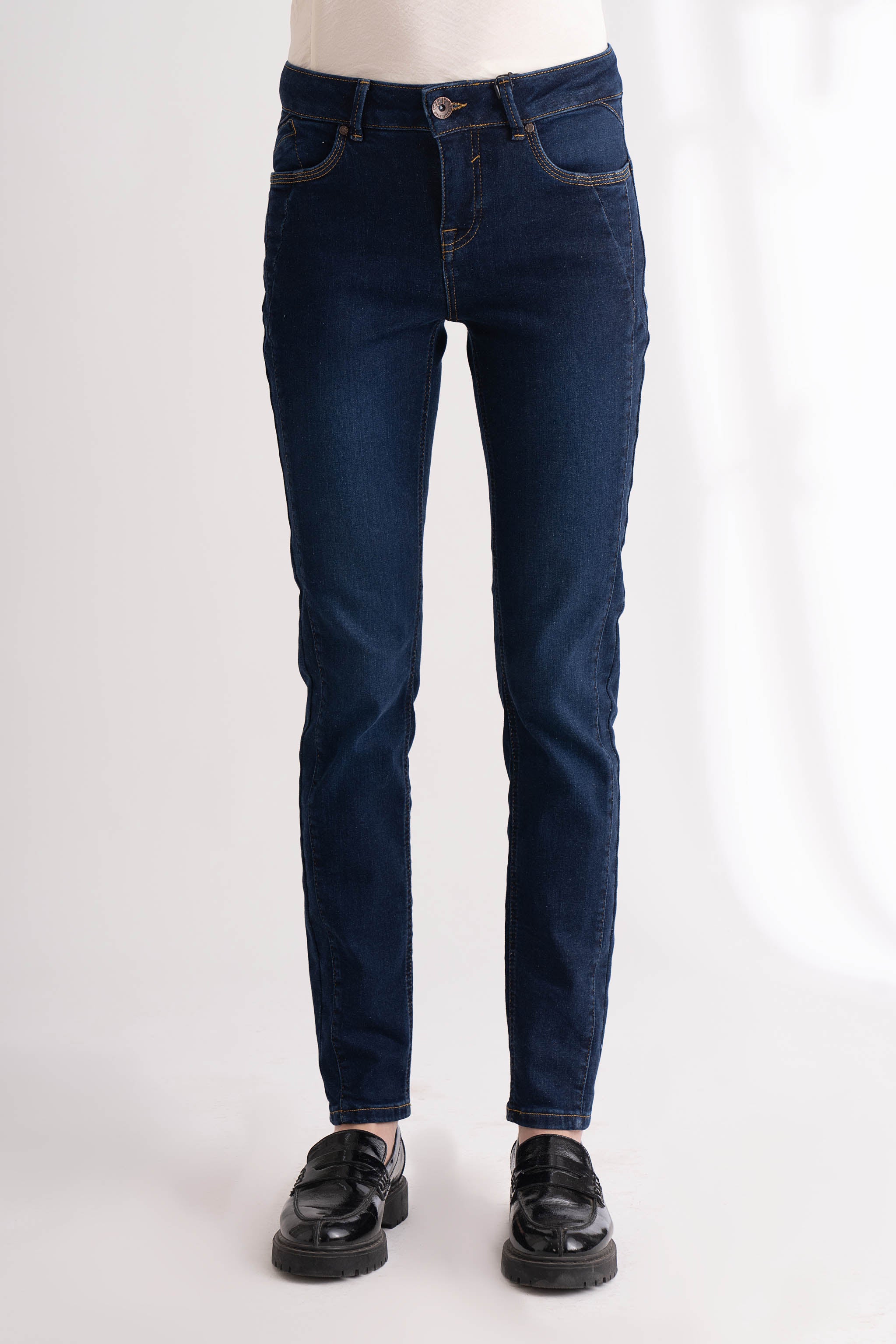 Dark Blue Straight fit Jeans