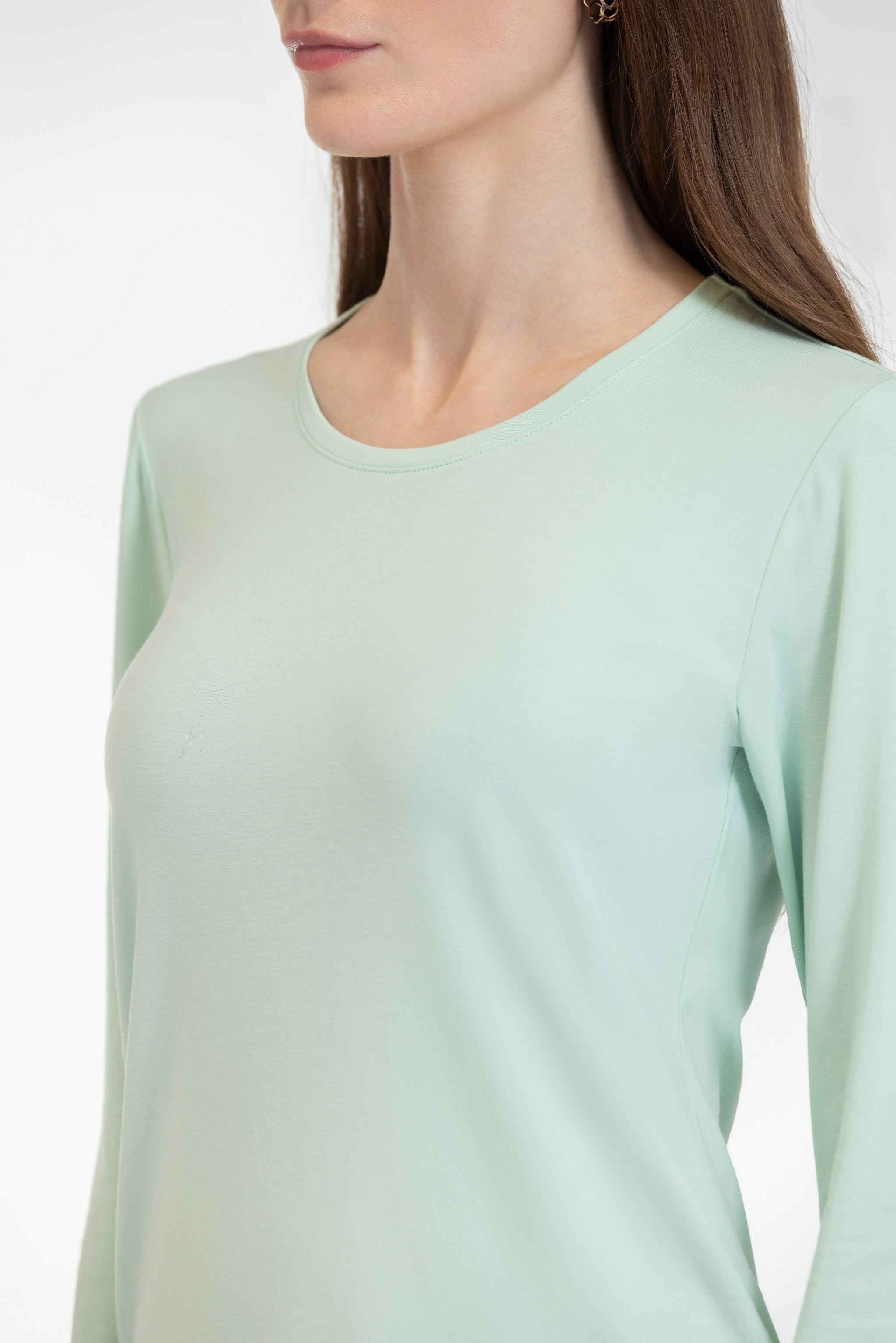 Mist Green Long Sleeves T-shirt