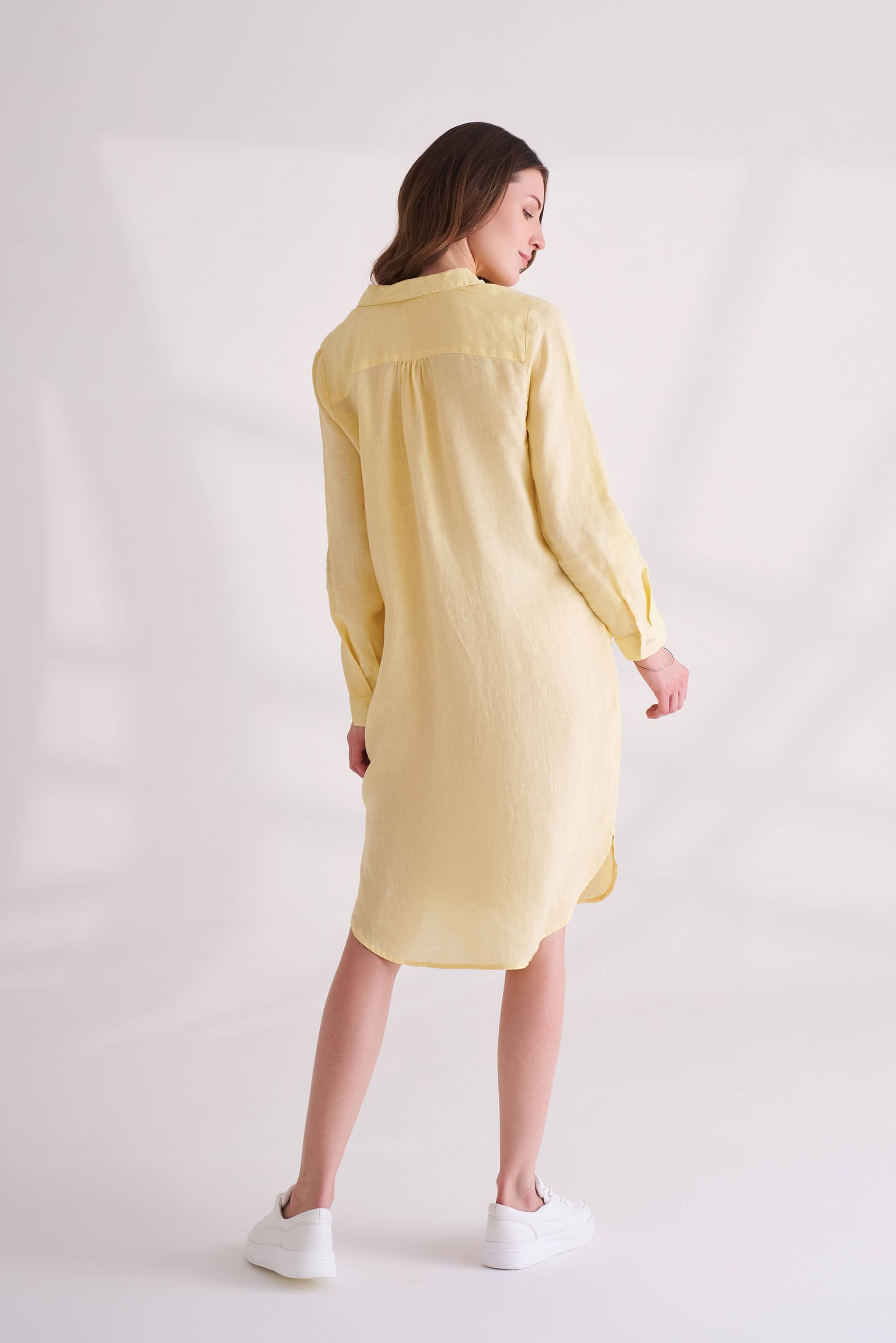 Straw Yellow Linen dress