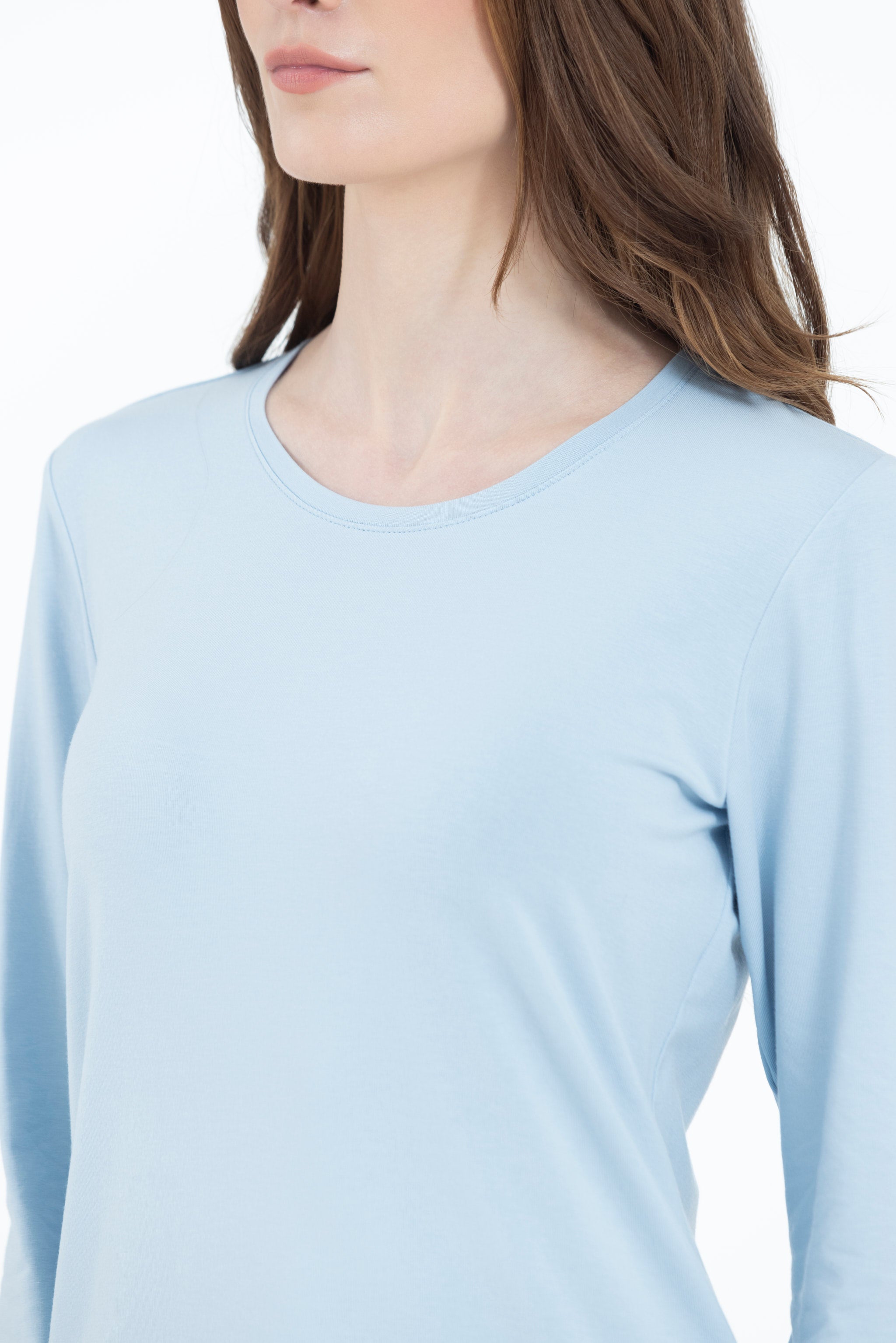 Chambray Blue Long Sleeves T-shirt