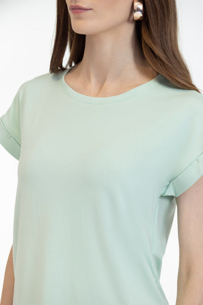 Mist Green Sleeveless T-Shirt