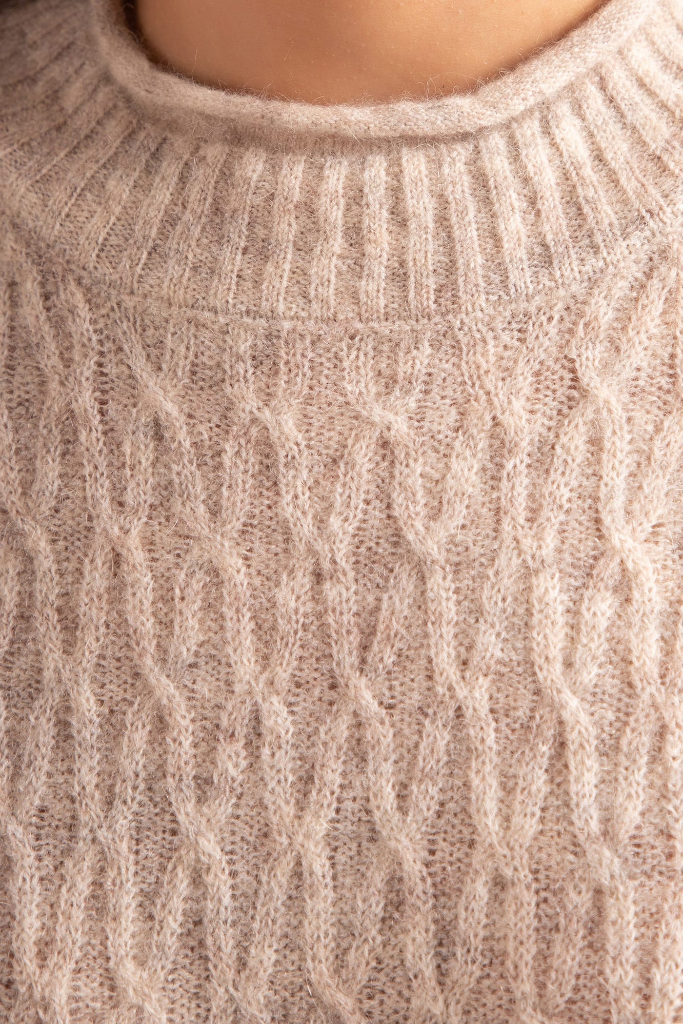 Desert melange Lightly Knit Pullover