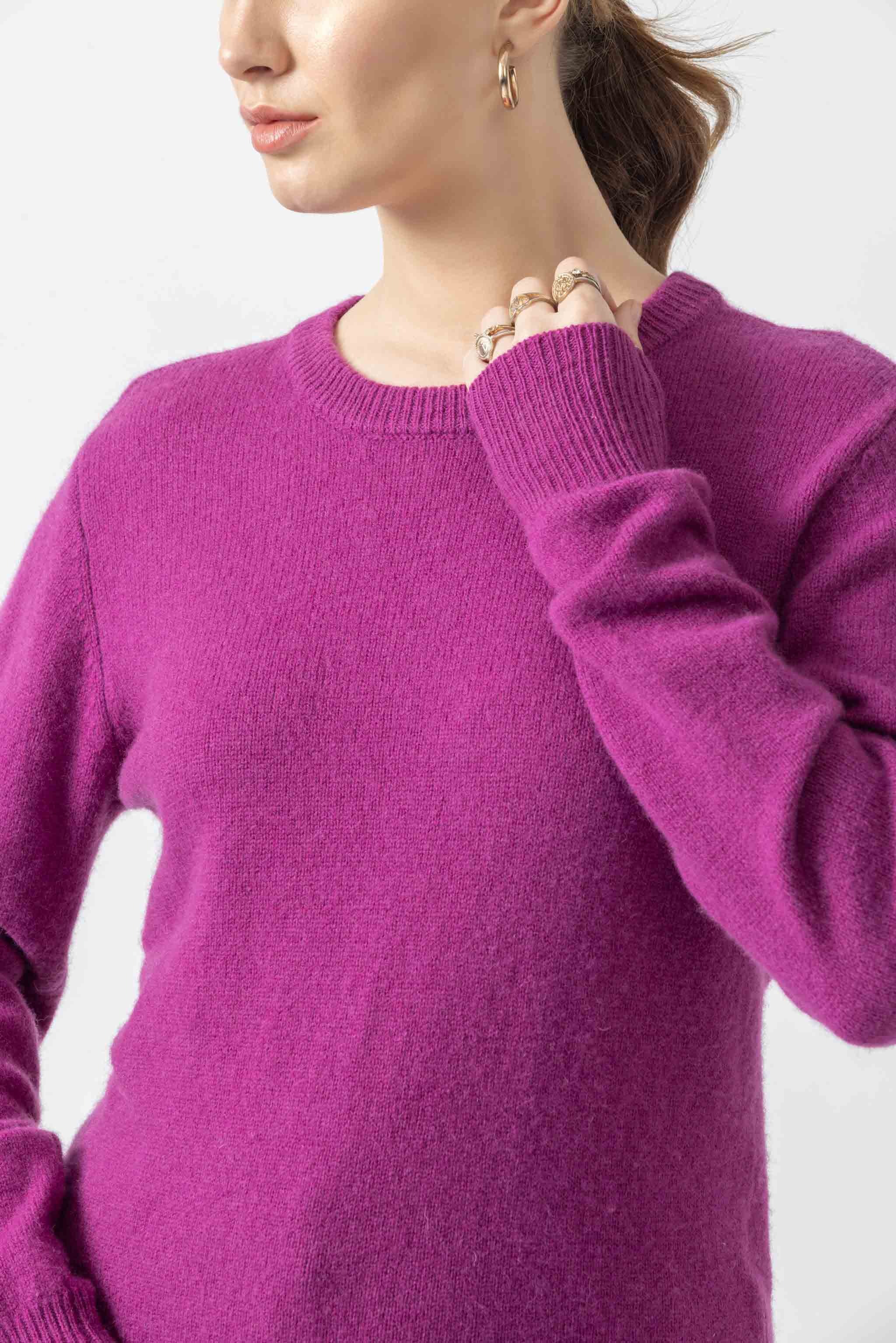 Fuchsia Pink Pullover Heavy