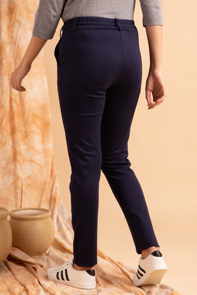 Midnight Blue Casual Bottoms