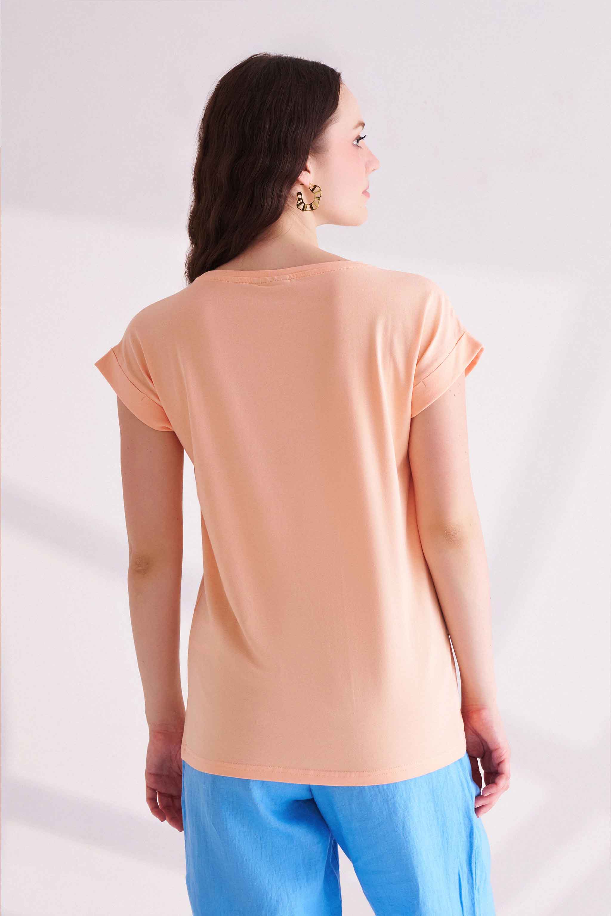 Peach Short Sleeves T-Shirt