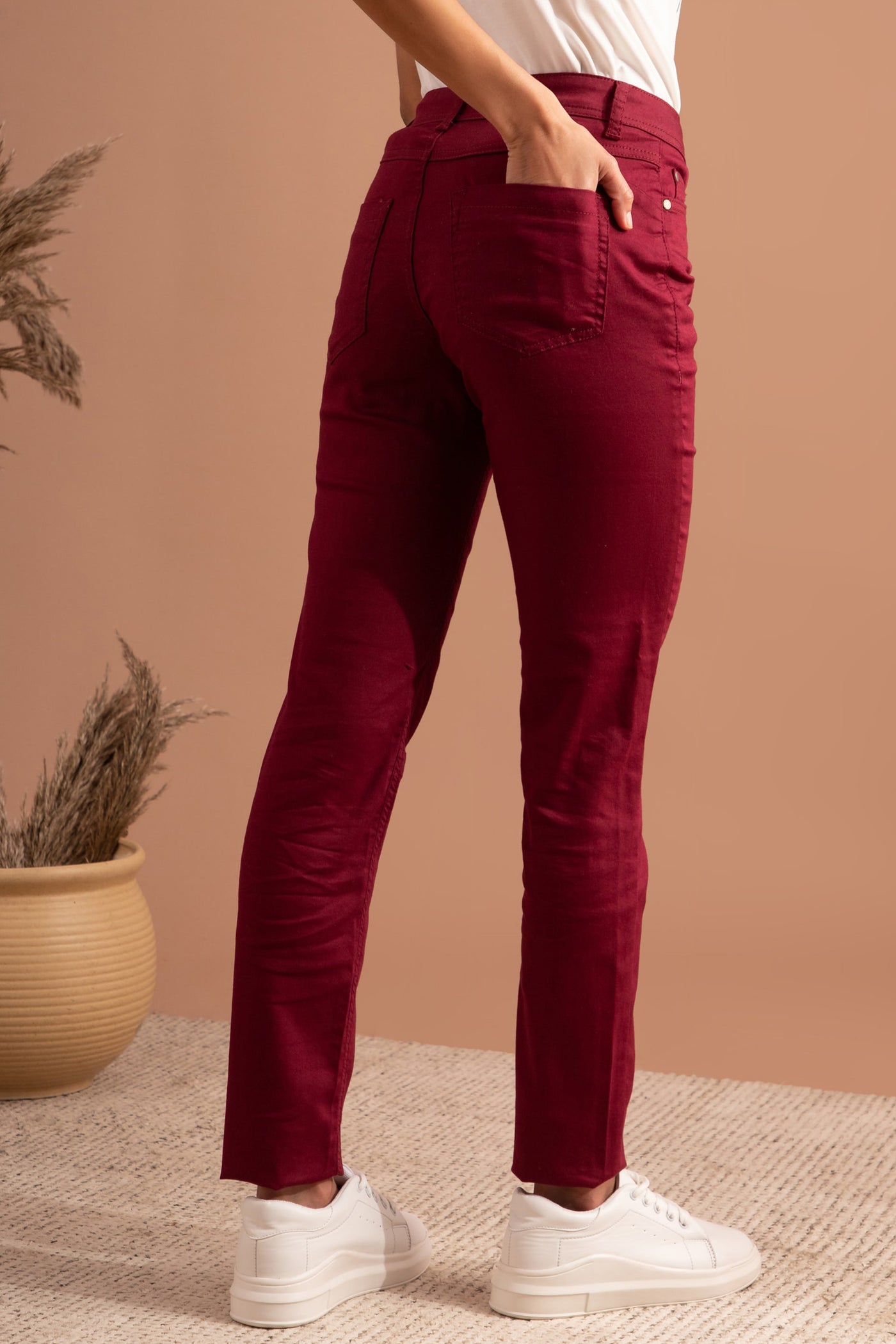 Ox Red Trousers - JANE