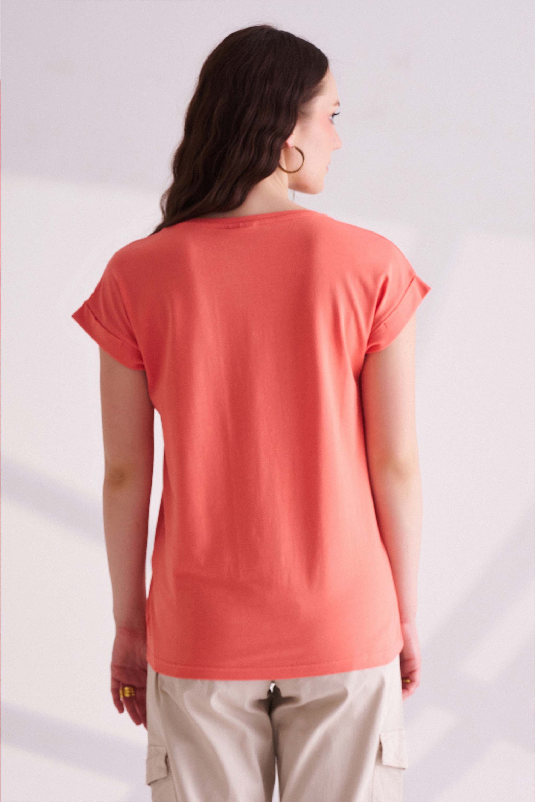 Orange Short Sleeves T-Shirt