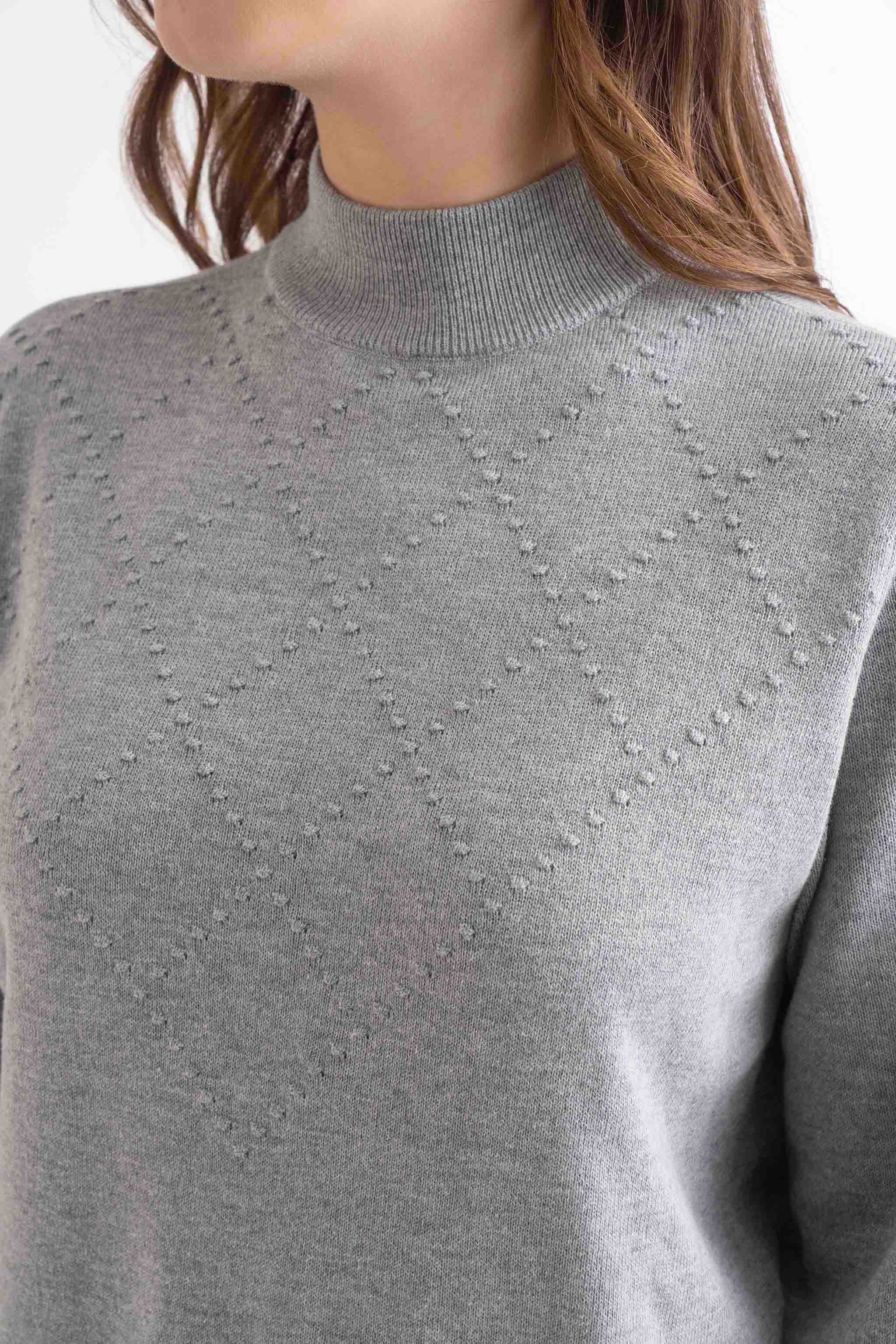 Light Grey Melange Pullover