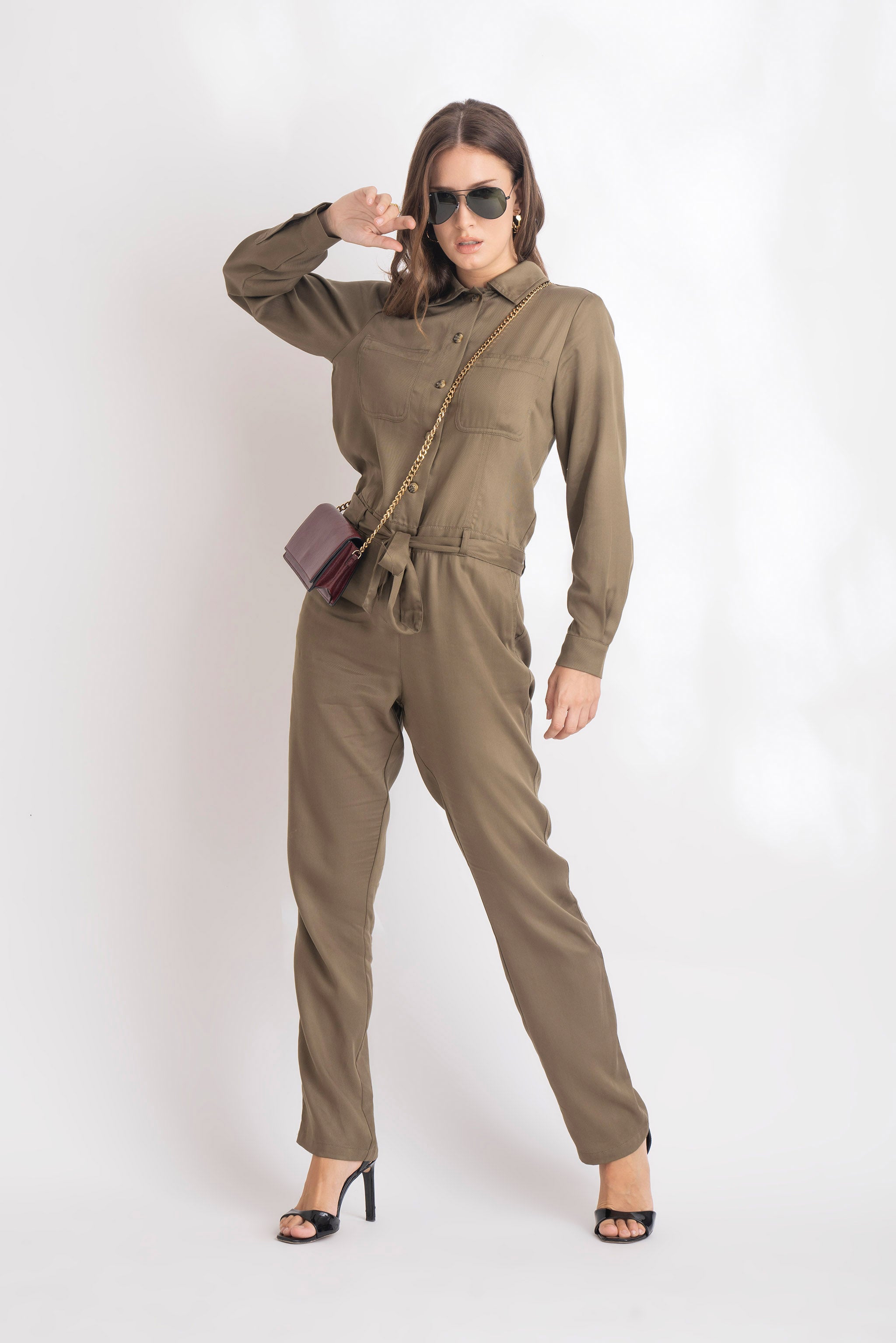 Khaki Jumpsuit