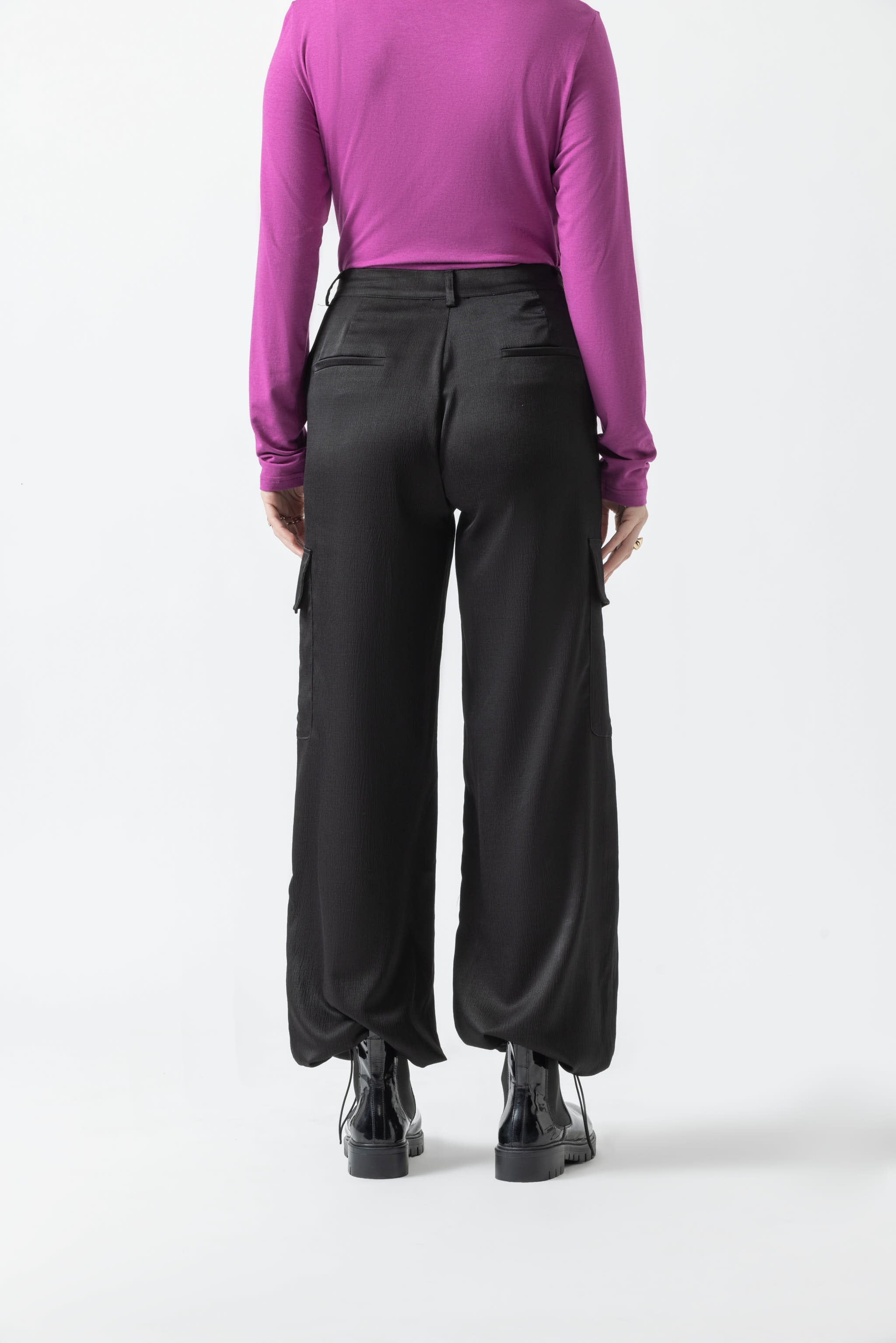 Black Cargo Trousers