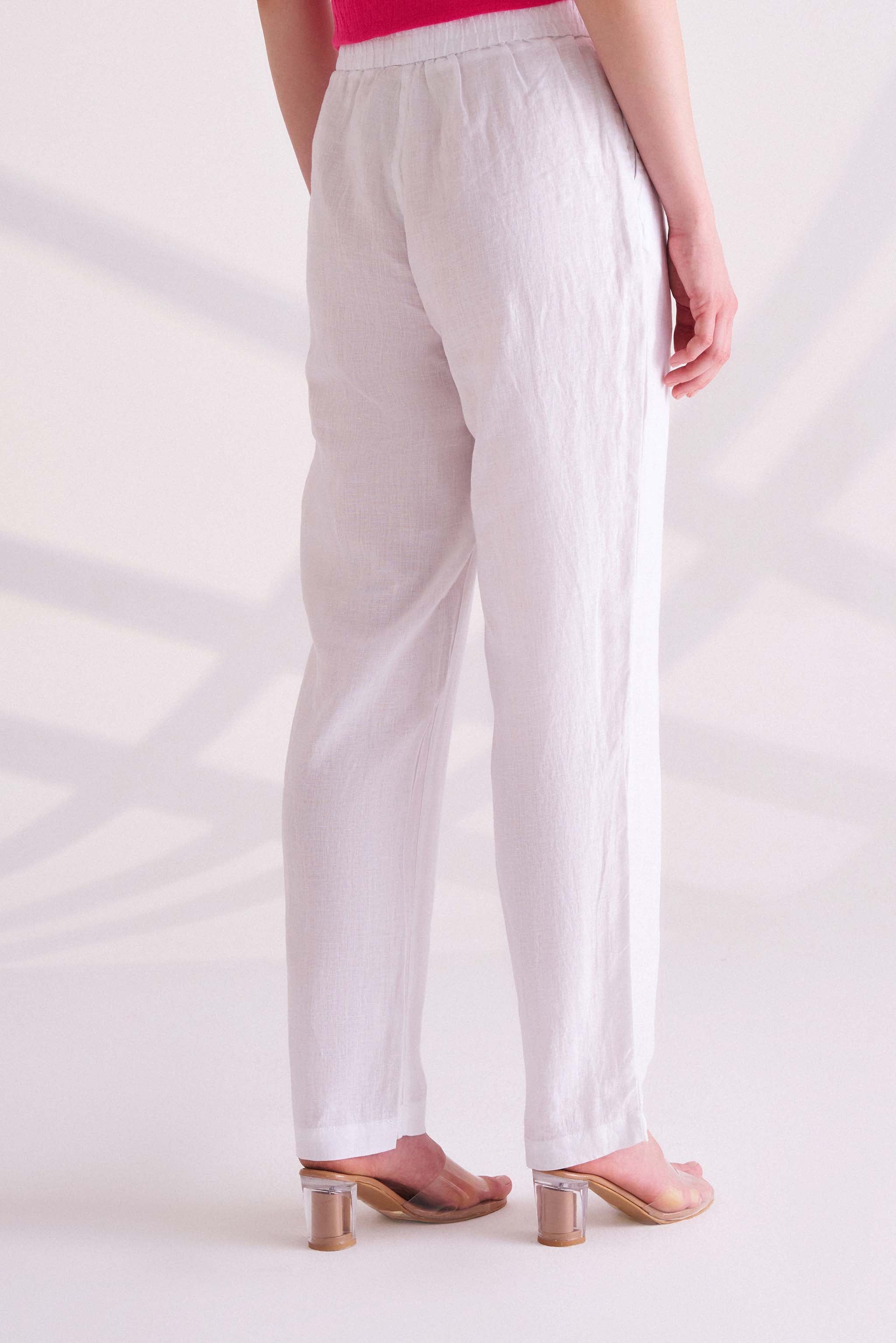 White Linen Pants