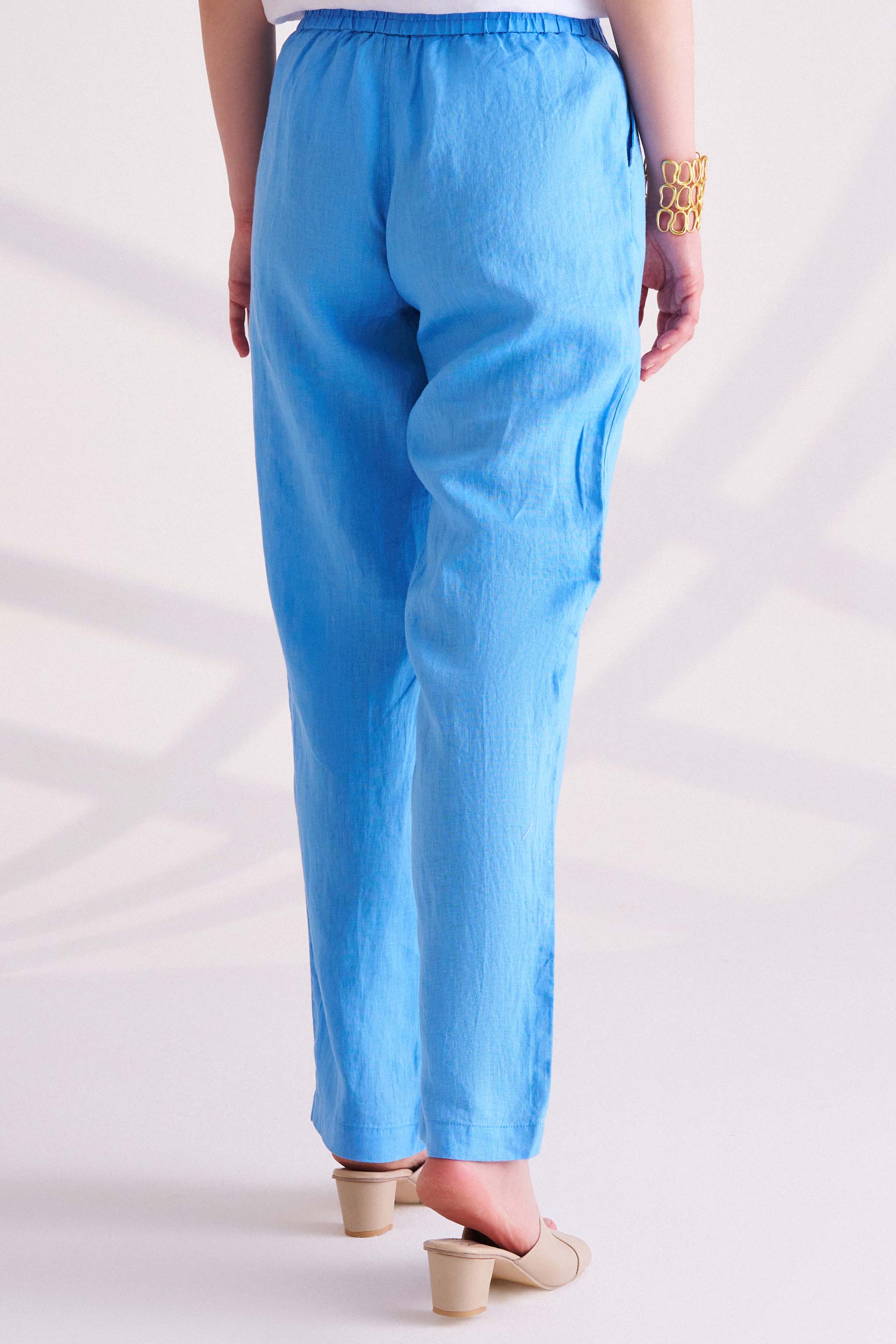 Blue Linen Pants